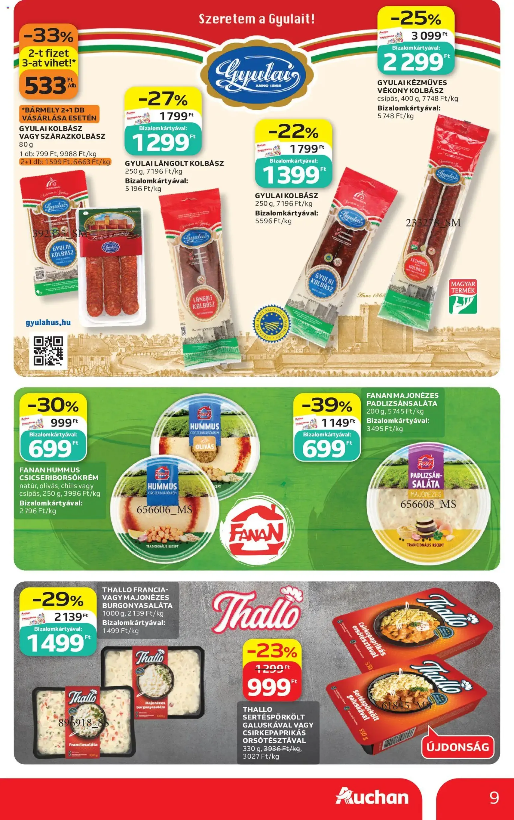 Auchan akciós újság - 2026.07.09. érvényes szórólap 9 oldal 50 oldalból