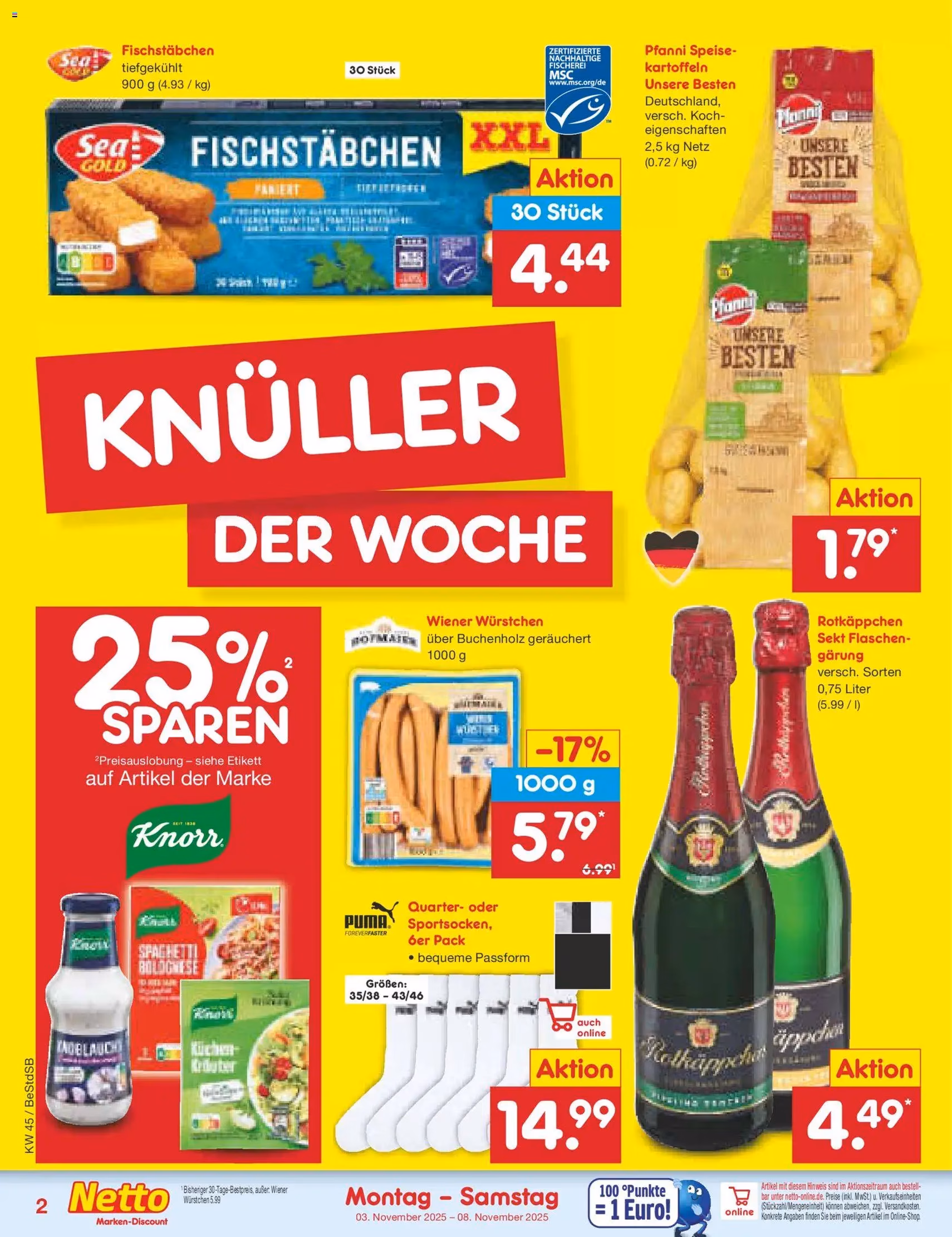 Netto Marken-Discount Prospekt - Gültiger Prospekt ab 03.11.2025, Seite 2 von insgesamt 63 Netto Marken-Discount Prospekt - Gültiger Prospekt ab 03.11.2025, Seite 2 von insgesamt 63