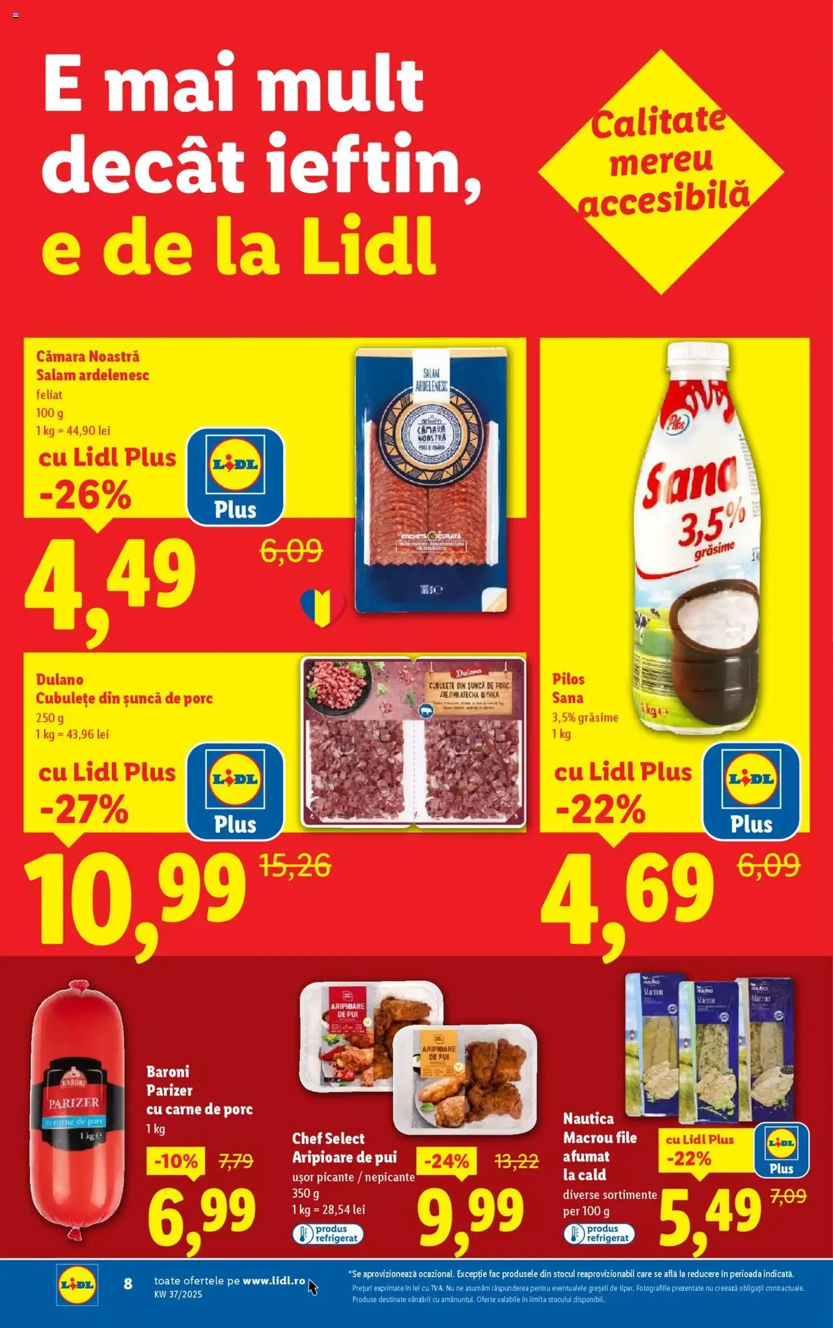 Catalog Lidl - cataloage valabile începând cu 08.09.2025 pagina 8 din 68 Catalog Lidl - cataloage valabile începând cu 08.09.2025 pagina 8 din 68