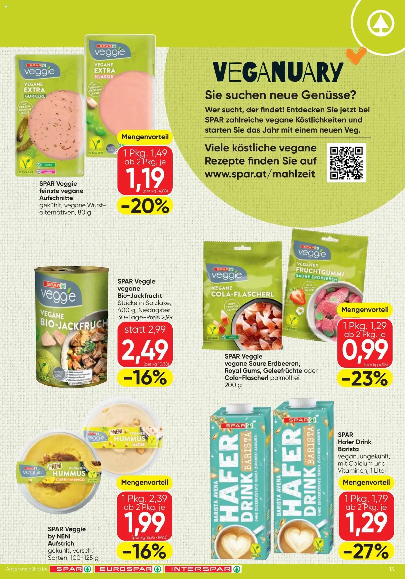 Spar Flugblatt - Gültiger Prospekt ab 02.01.2026, Seite 13 von insgesamt 24