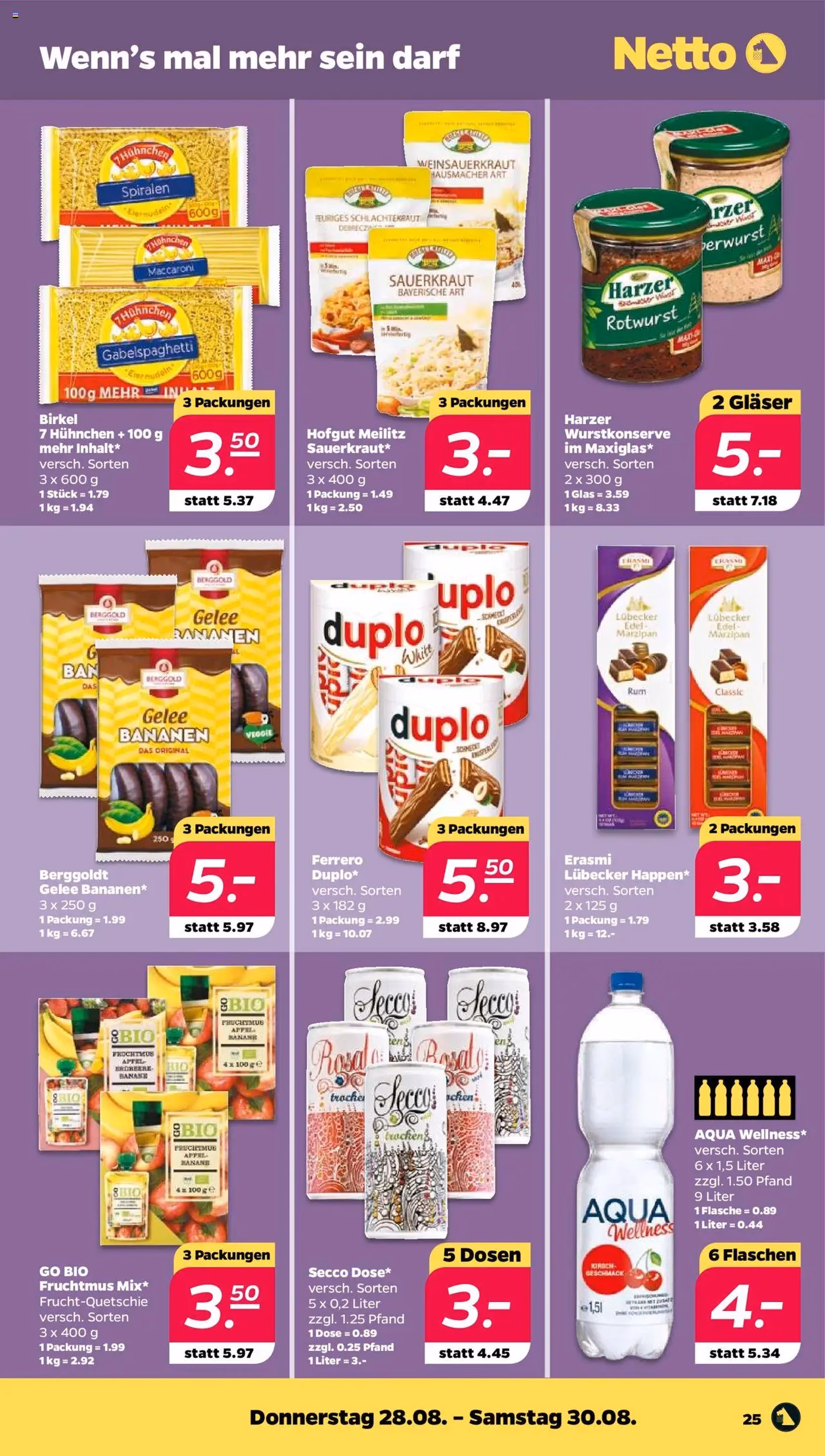 Netto Prospekt - Gültiger Prospekt ab 25.08.2025, Seite 25 von insgesamt 30 Netto Prospekt - Gültiger Prospekt ab 25.08.2025, Seite 25 von insgesamt 30