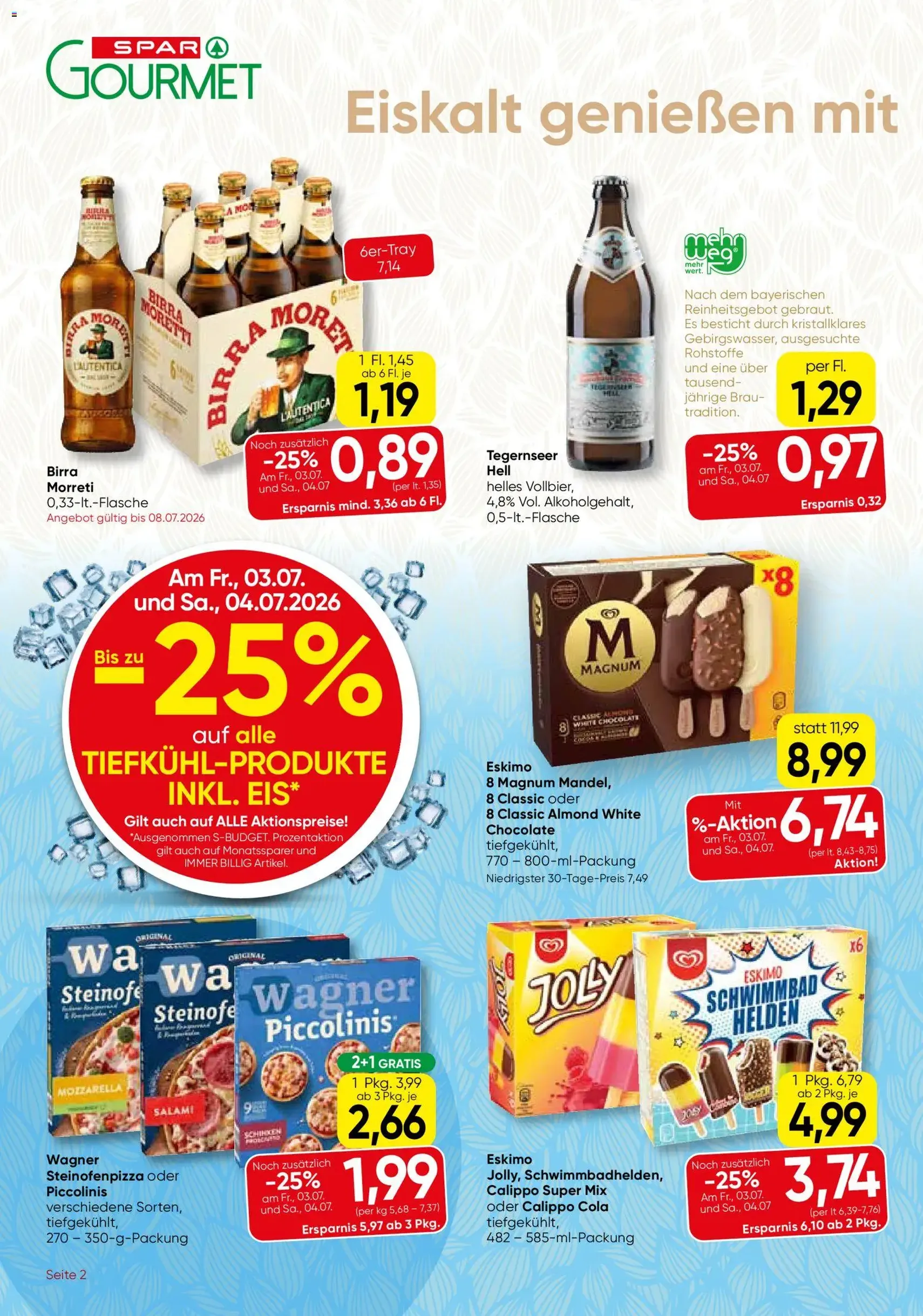 SPAR Gourmet Flugblatt - Gültiger Prospekt ab 01.07.2026, Seite 2 von insgesamt 12