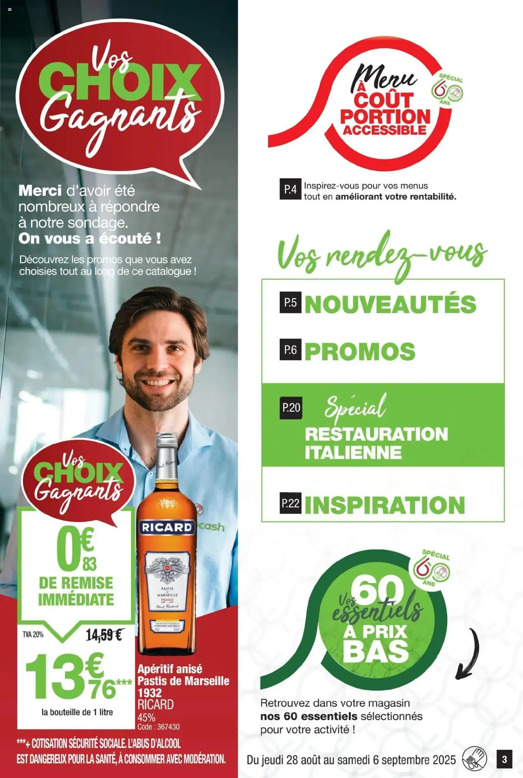 Promocash catalogue - brochure valable à partir du 28/08/2025, page 3 sur 24 Promocash catalogue - brochure valable à partir du 28/08/2025, page 3 sur 24