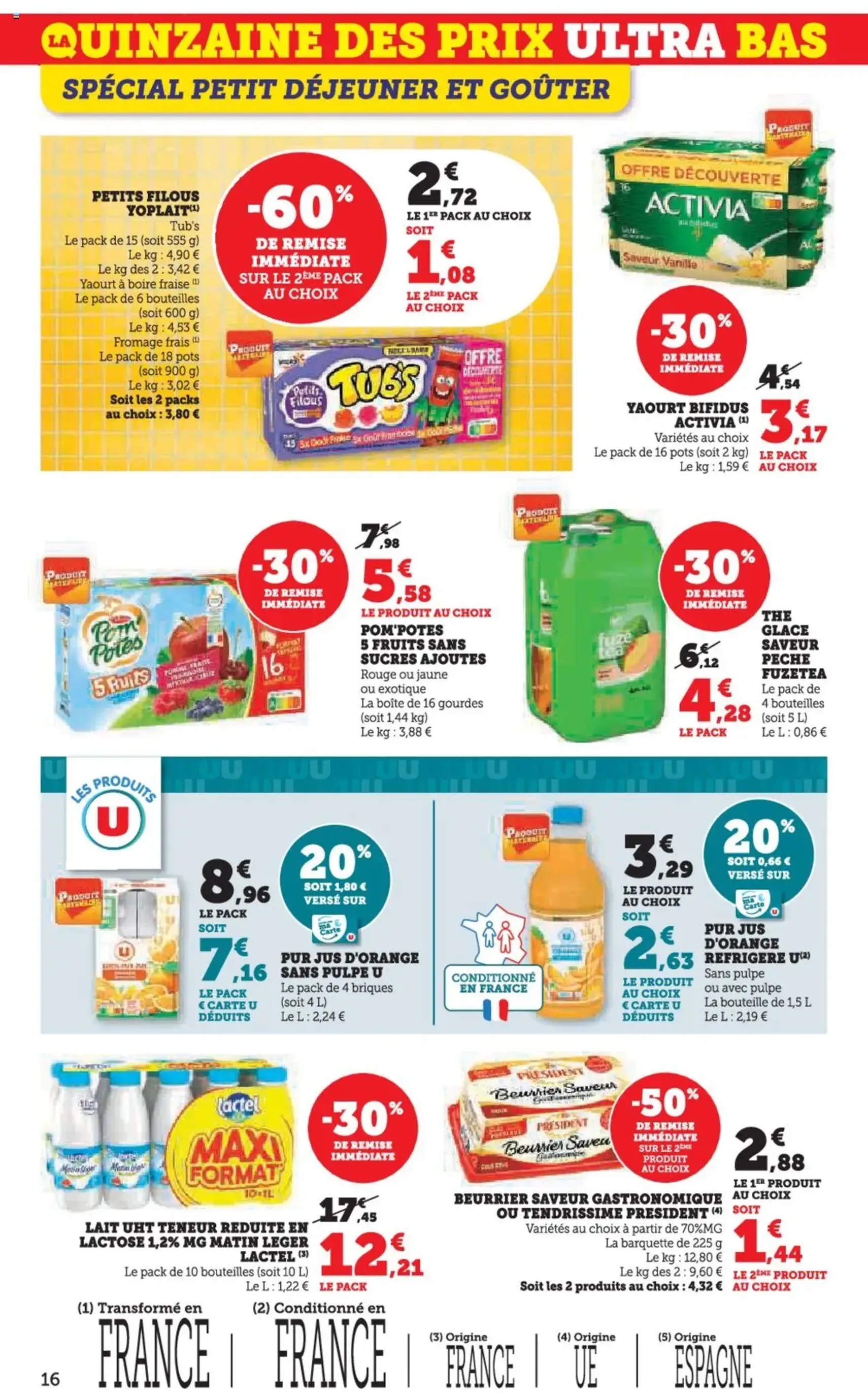 Super U catalogue - brochure valable à partir du 26/08/2025, page 16 sur 44 Super U catalogue - brochure valable à partir du 26/08/2025, page 16 sur 44