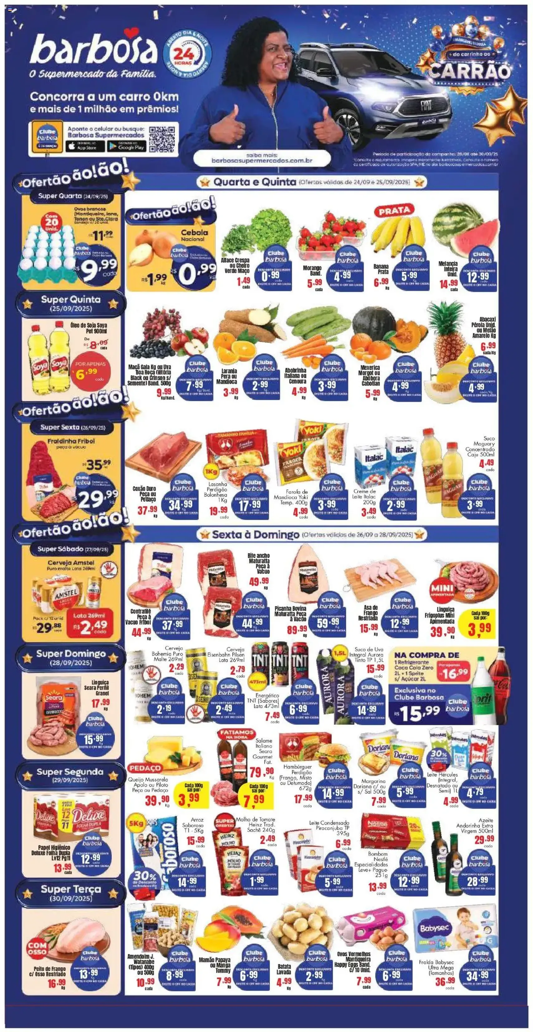 Barbosa Supermercados - Ofertas da semana - folheto válido a partir de 24/09/2025 página 1 de 4