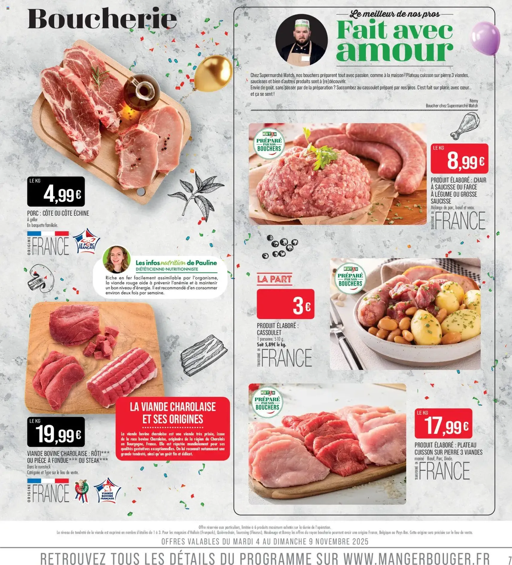 Match Supermarché catalogue - brochure valable à partir du 04/11/2025, page 7 sur 24