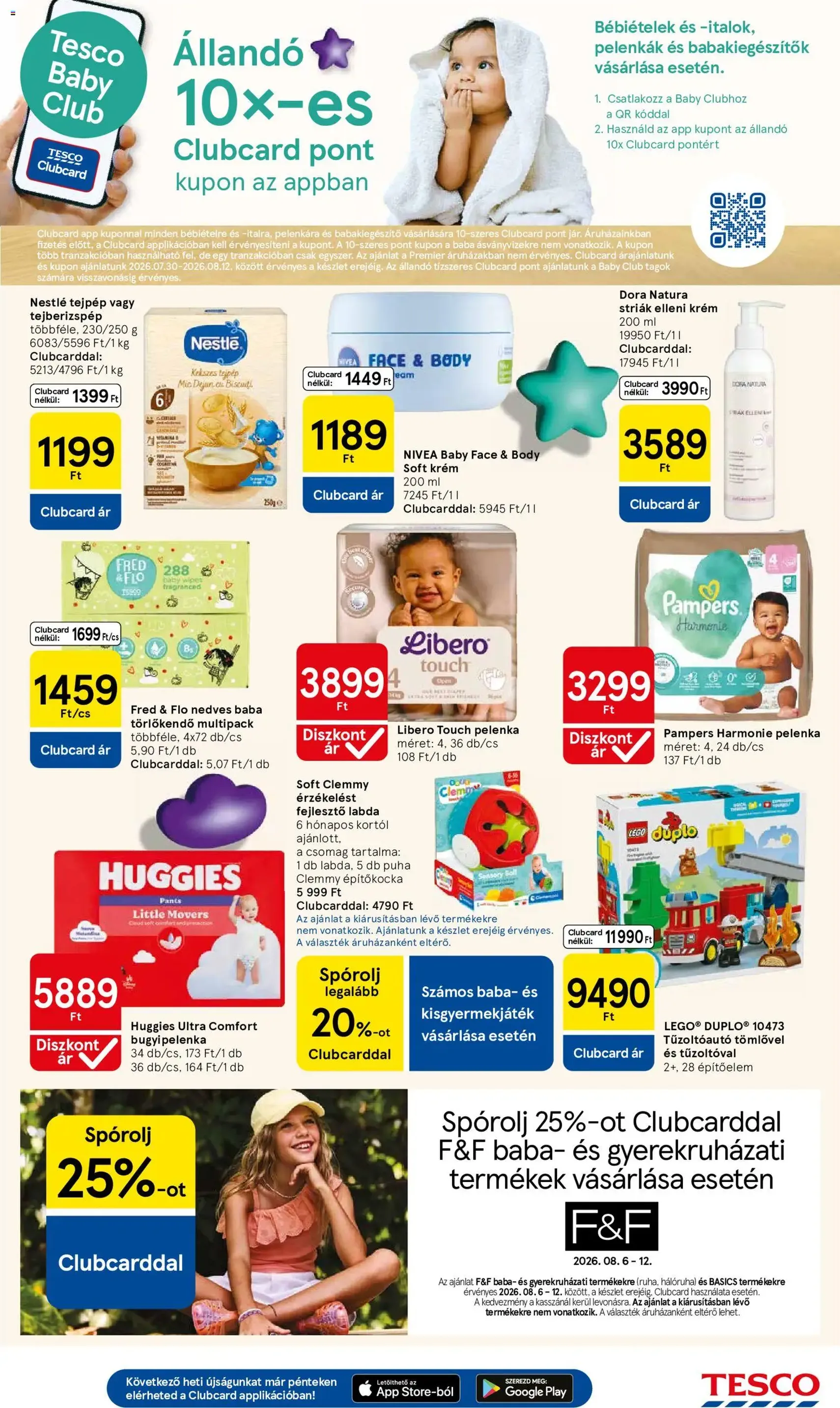 Tesco aktuális akciós újság - 2026.08.06. érvényes szórólap 9 oldal 32 oldalból