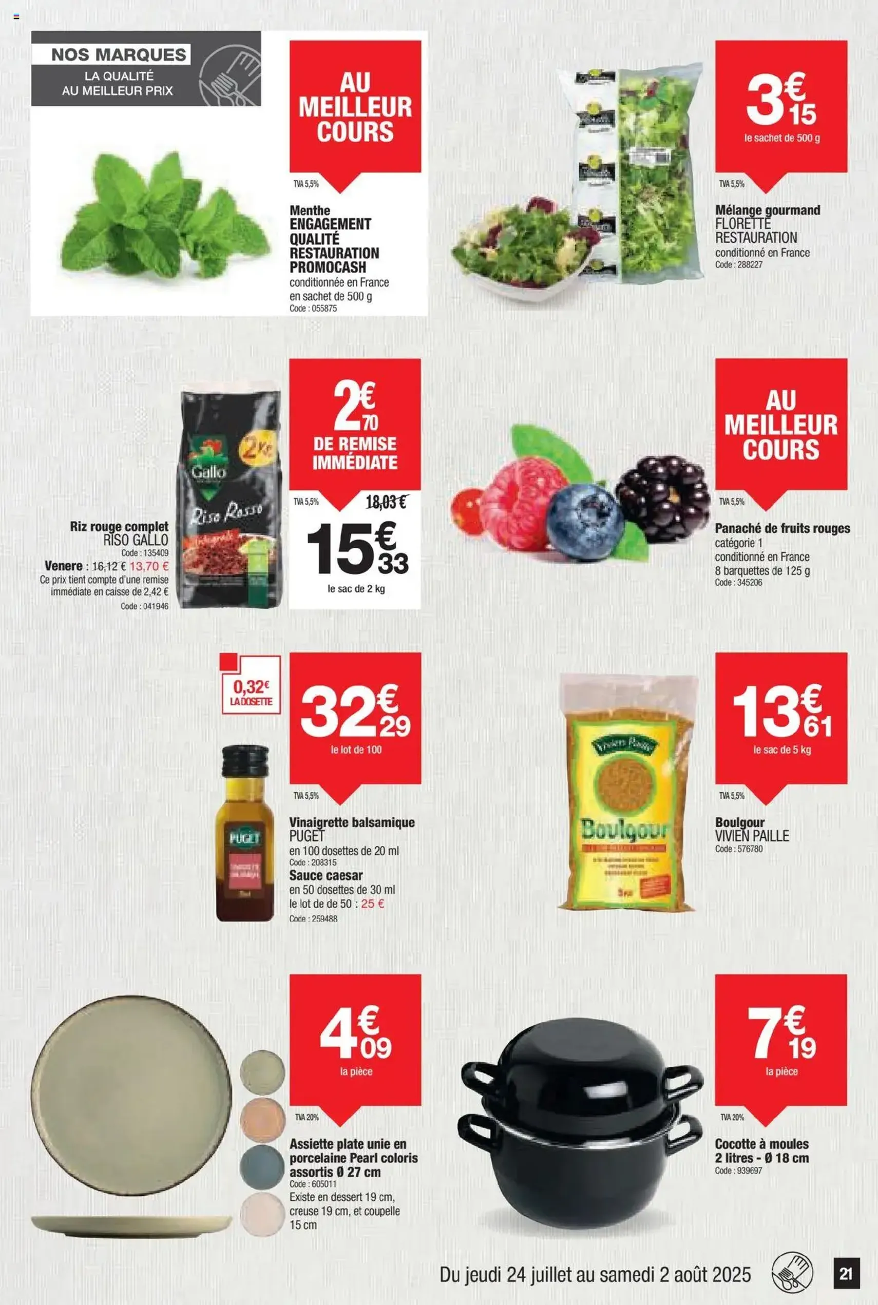 Promocash catalogue - brochure valable à partir du 24/07/2025, page 21 sur 24