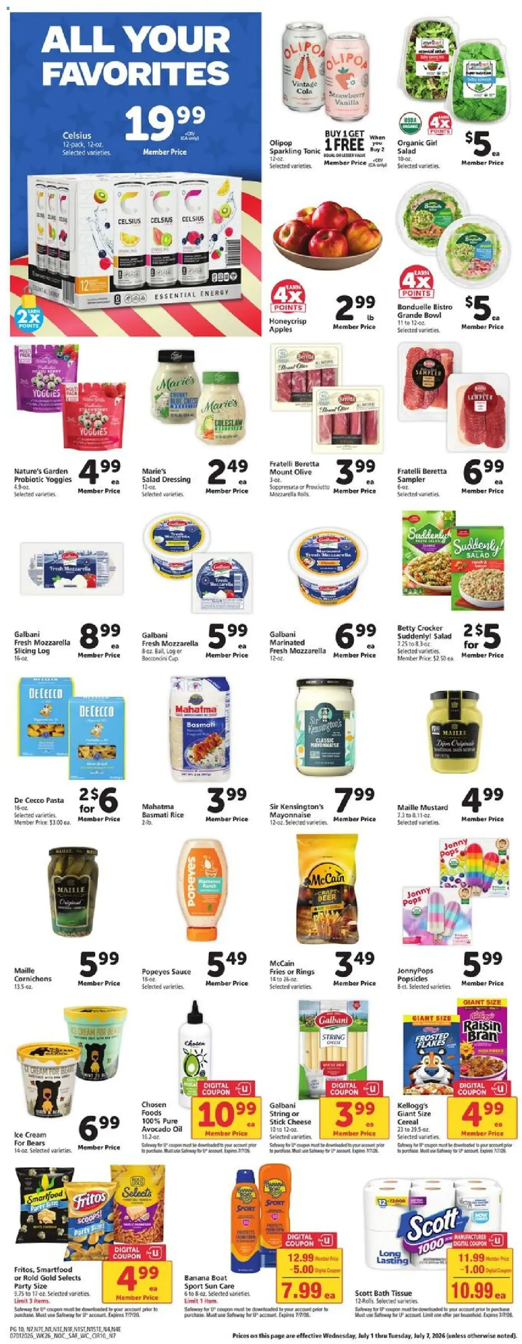 Safeway Weekly Ad - valid flyer from 07/01/2026, page 10 of 13