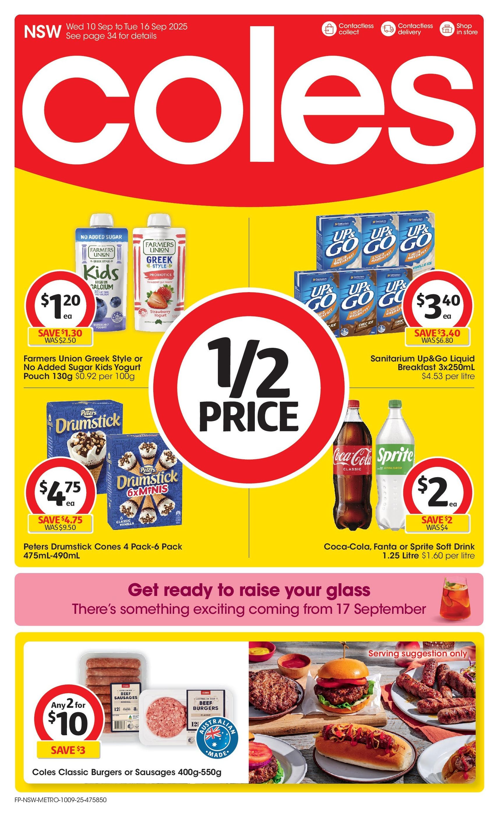 Coles Catalogue NSW - valid flyer from 10/09/2025, page 1 of 51 Coles Catalogue NSW - valid flyer from 10/09/2025, page 1 of 51