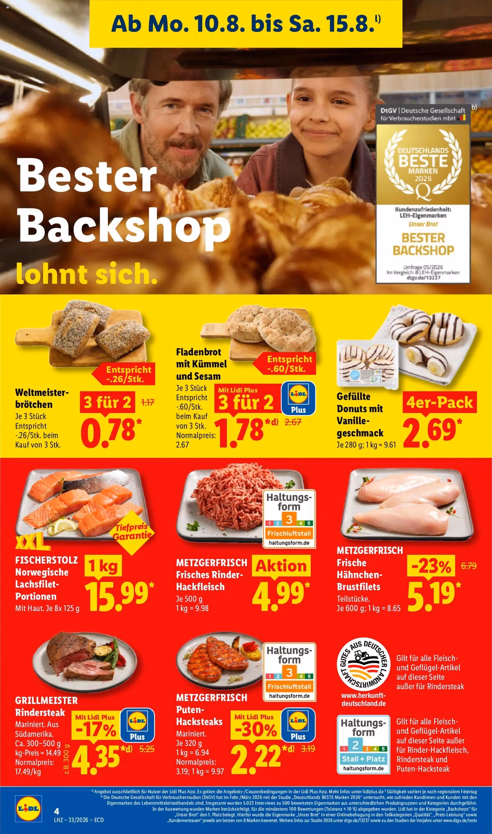 Lidl Prospekt - Gültiger Prospekt ab 10.08.2026, Seite 10 von insgesamt 73