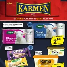 KARMEN CBA leták - náhľad letáku platný od 19.02.2026