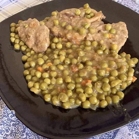 Anteprima ricetta Ossibuchi con piselli