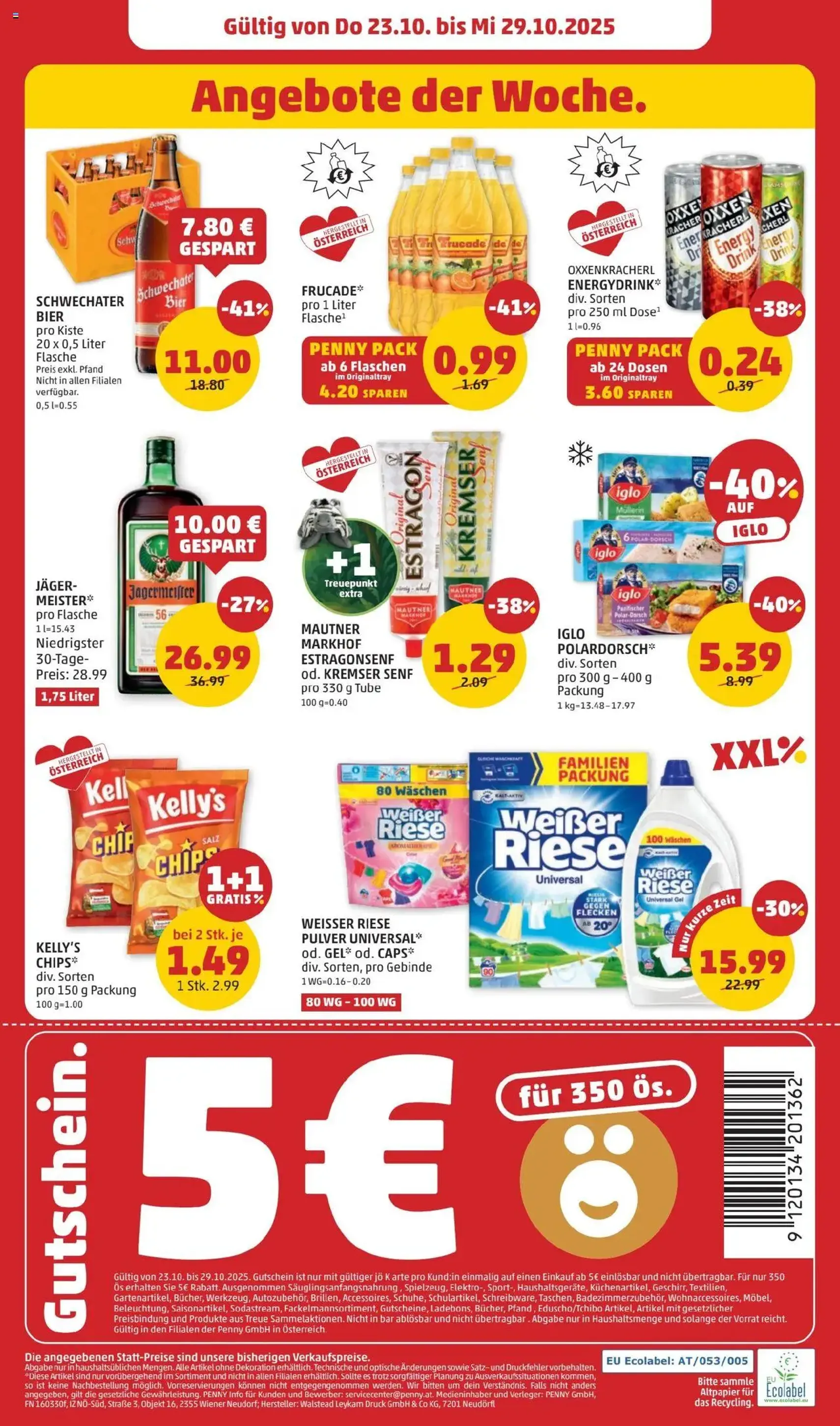 Penny Markt Flugblatt - Gültiger Prospekt ab 23.10.2025, Seite 28 von insgesamt 32 Penny Markt Flugblatt - Gültiger Prospekt ab 23.10.2025, Seite 28 von insgesamt 32