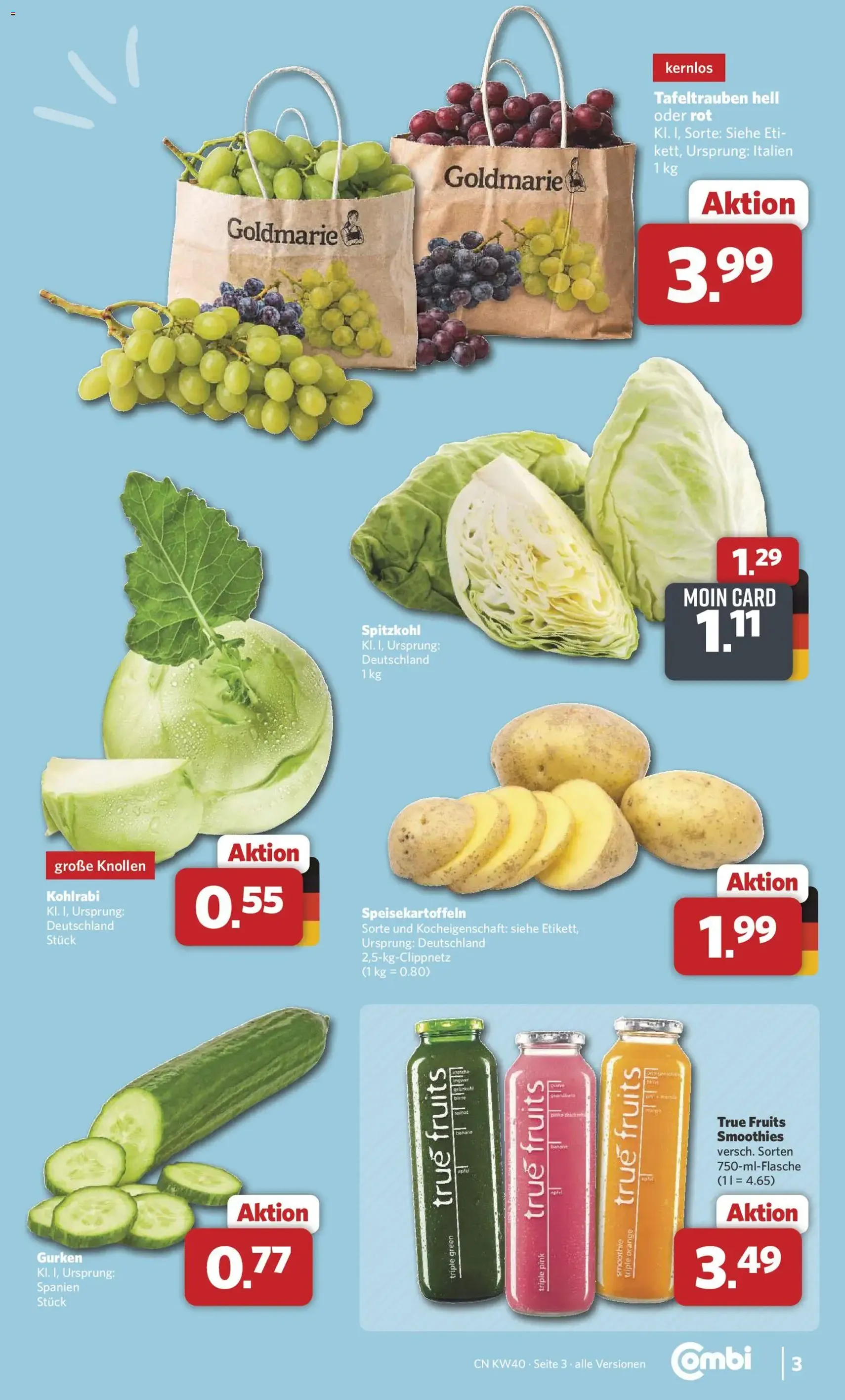 Combi Prospekt - Gültiger Prospekt ab 28.09.2026, Seite 3 von insgesamt 35