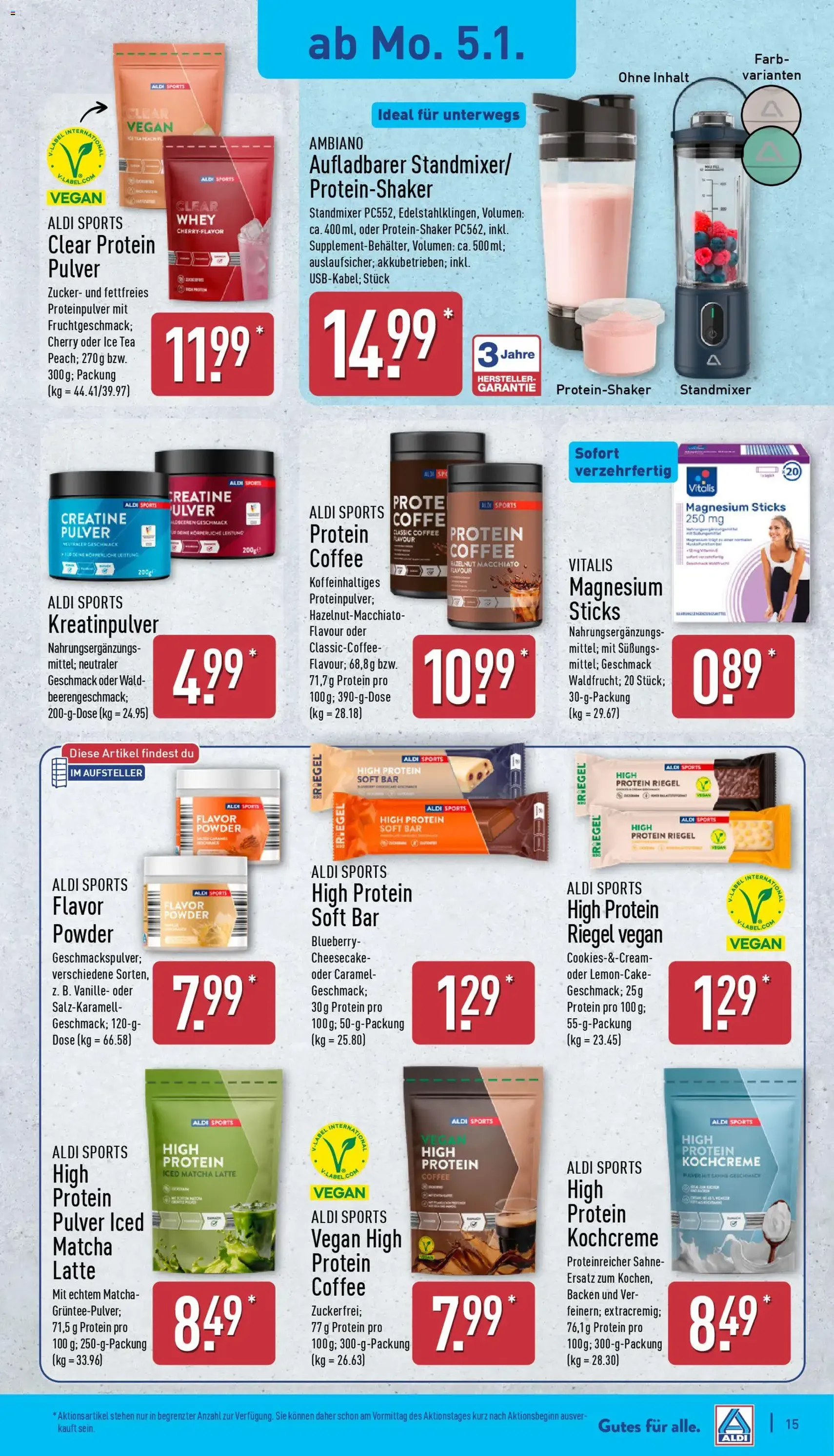 Aldi Prospekt - Gültiger Prospekt ab 05.01.2026, Seite 15 von insgesamt 38