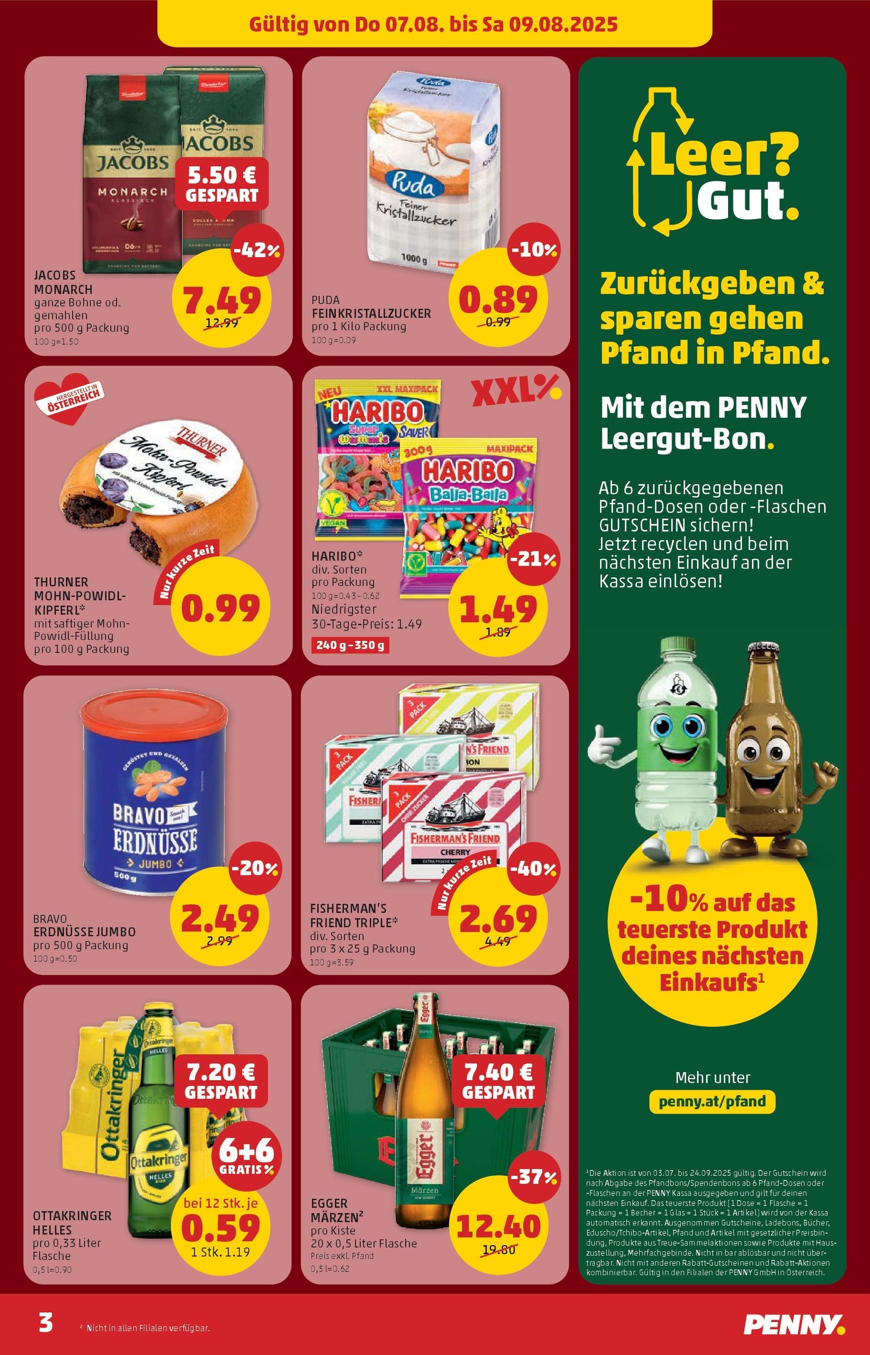 Penny Markt Flugblatt - Gültiger Prospekt ab 07.08.2025, Seite 3 von insgesamt 24