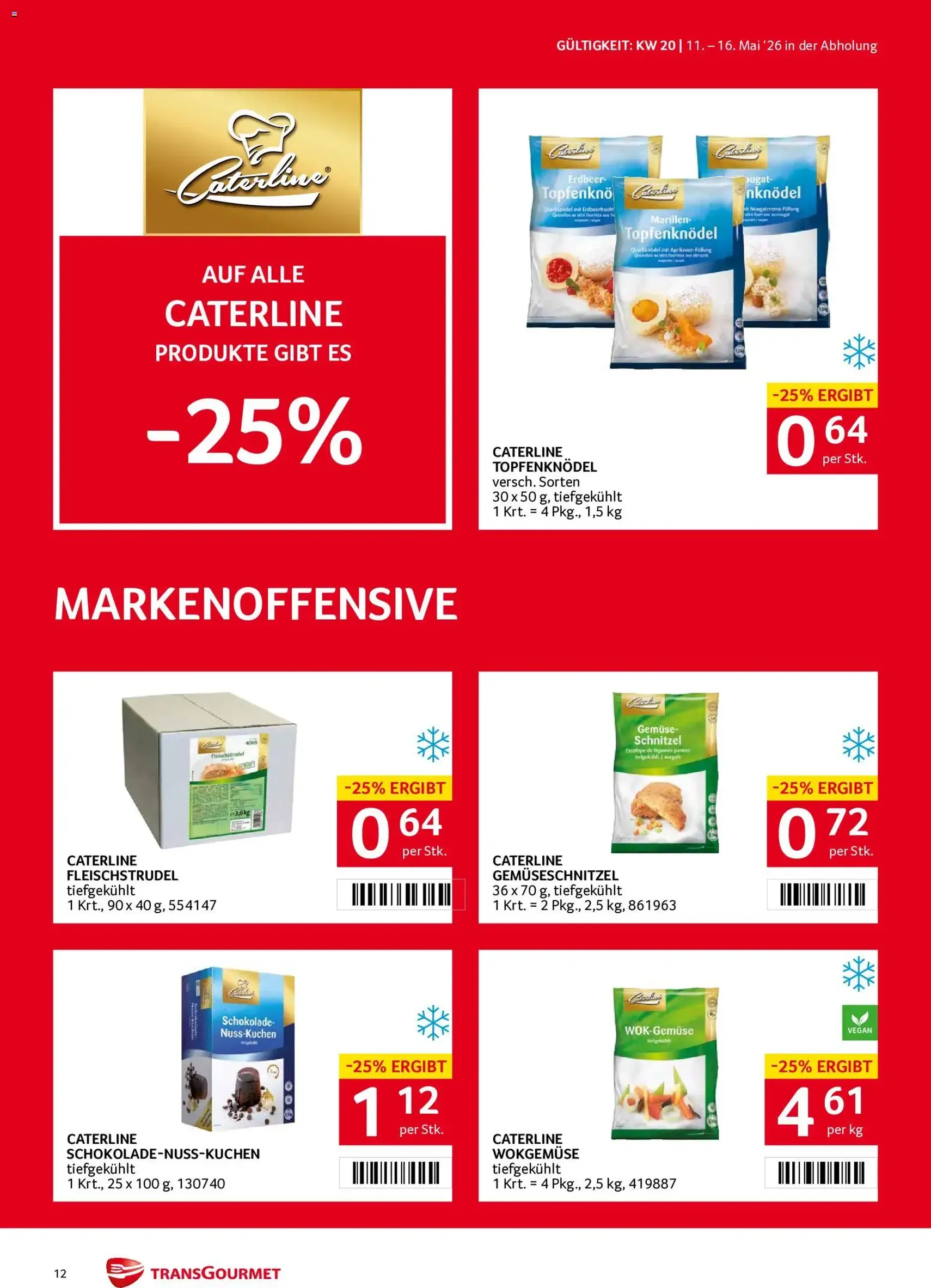Transgourmet Flugblatt - Gültiger Prospekt ab 11.05.2026, Seite 12 von insgesamt 40
