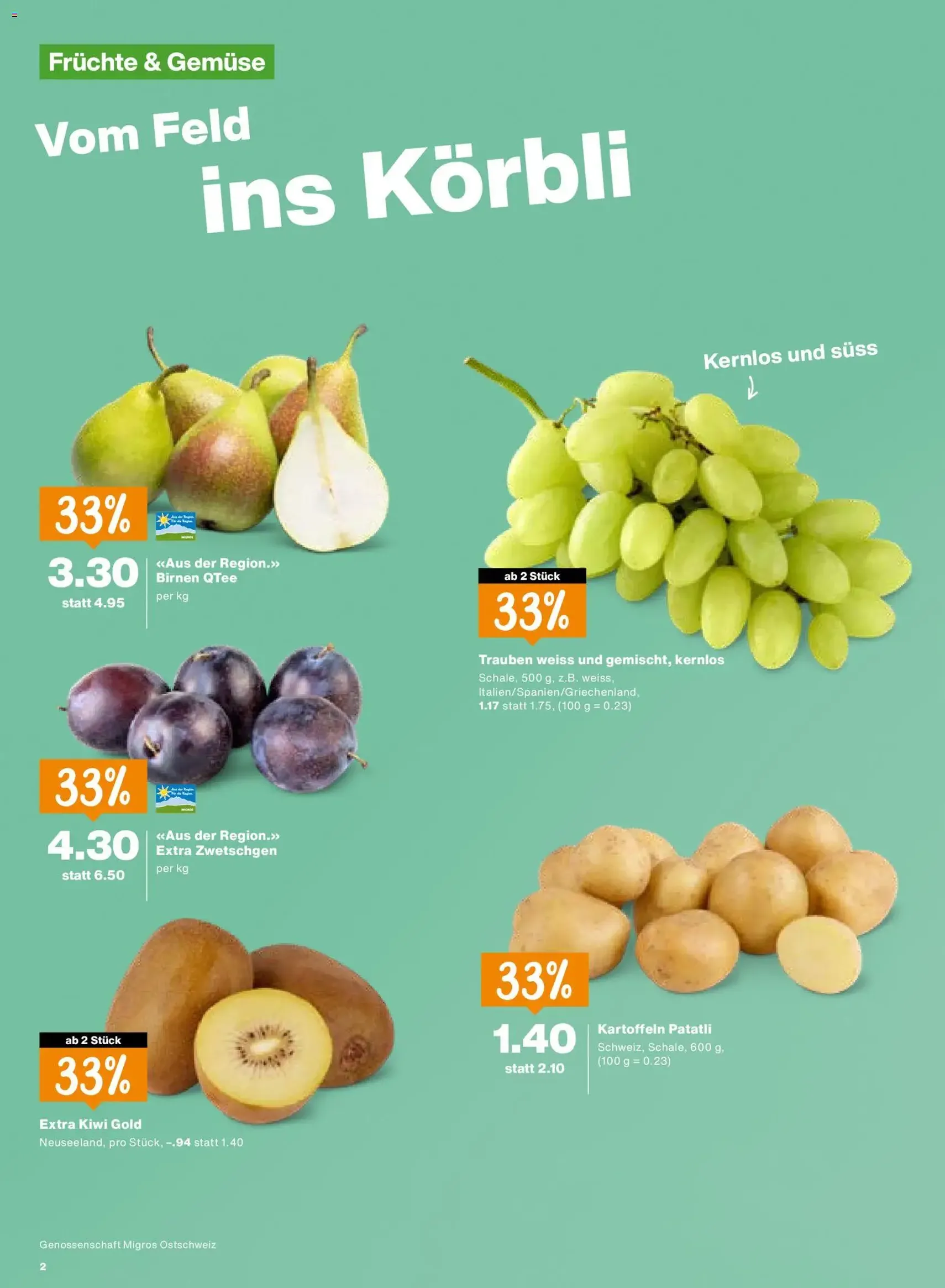 Migros aktionen - Gültiger Prospekt ab 03.09.2026, Seite 2 von insgesamt 20