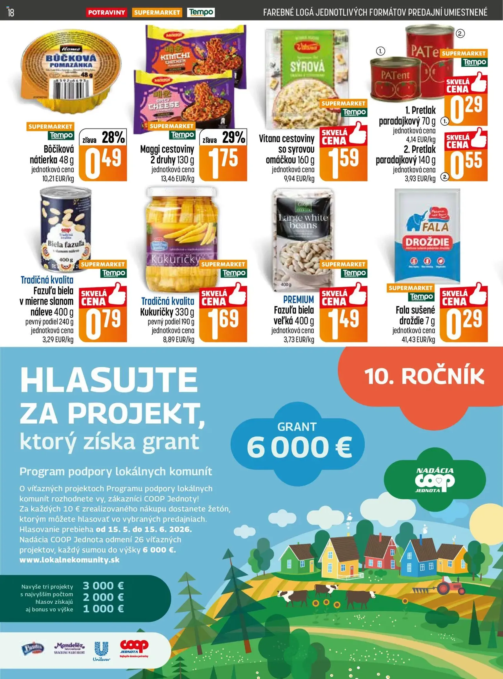 COOP Jednota leták - platný leták od 14.05.2026 strana 18 z 28