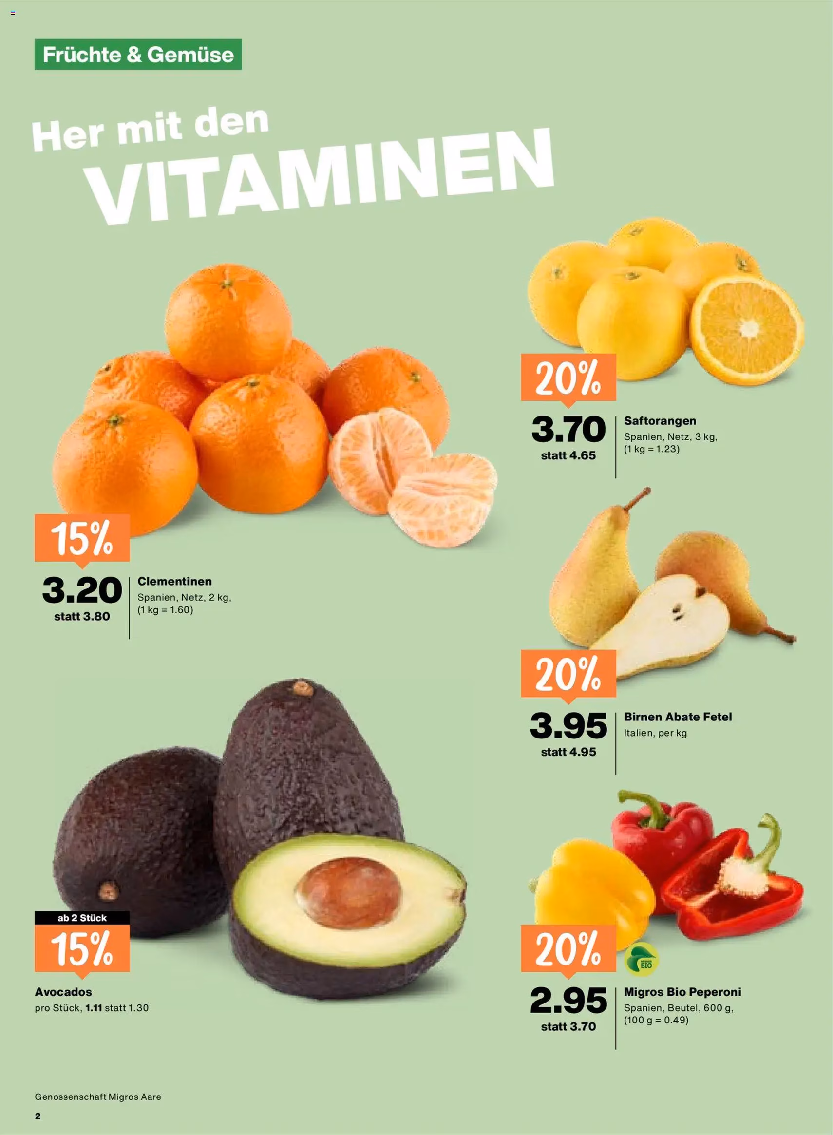 Migros Aktionen - Gültiger Prospekt ab 12.02.2026, Seite 2 von insgesamt 20