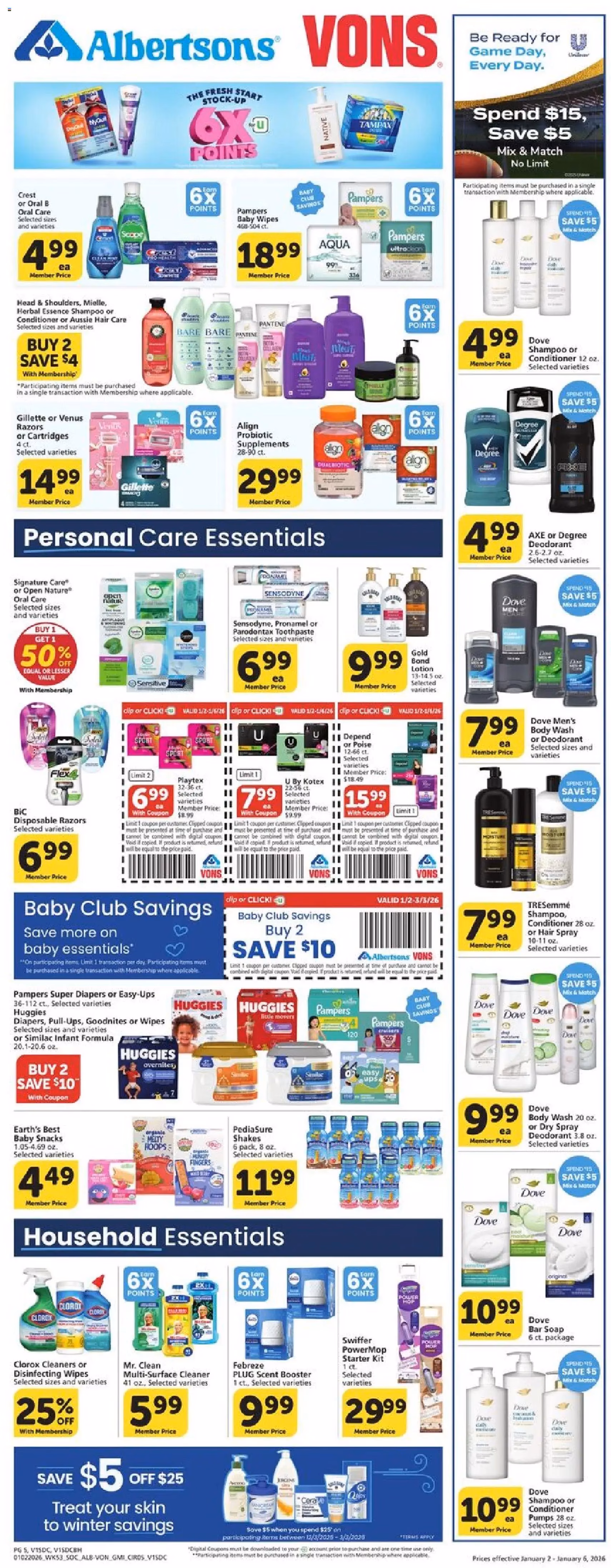 Vons Weekly Ad - SoCal - valid flyer from 01/02/2026, page 4 of 6