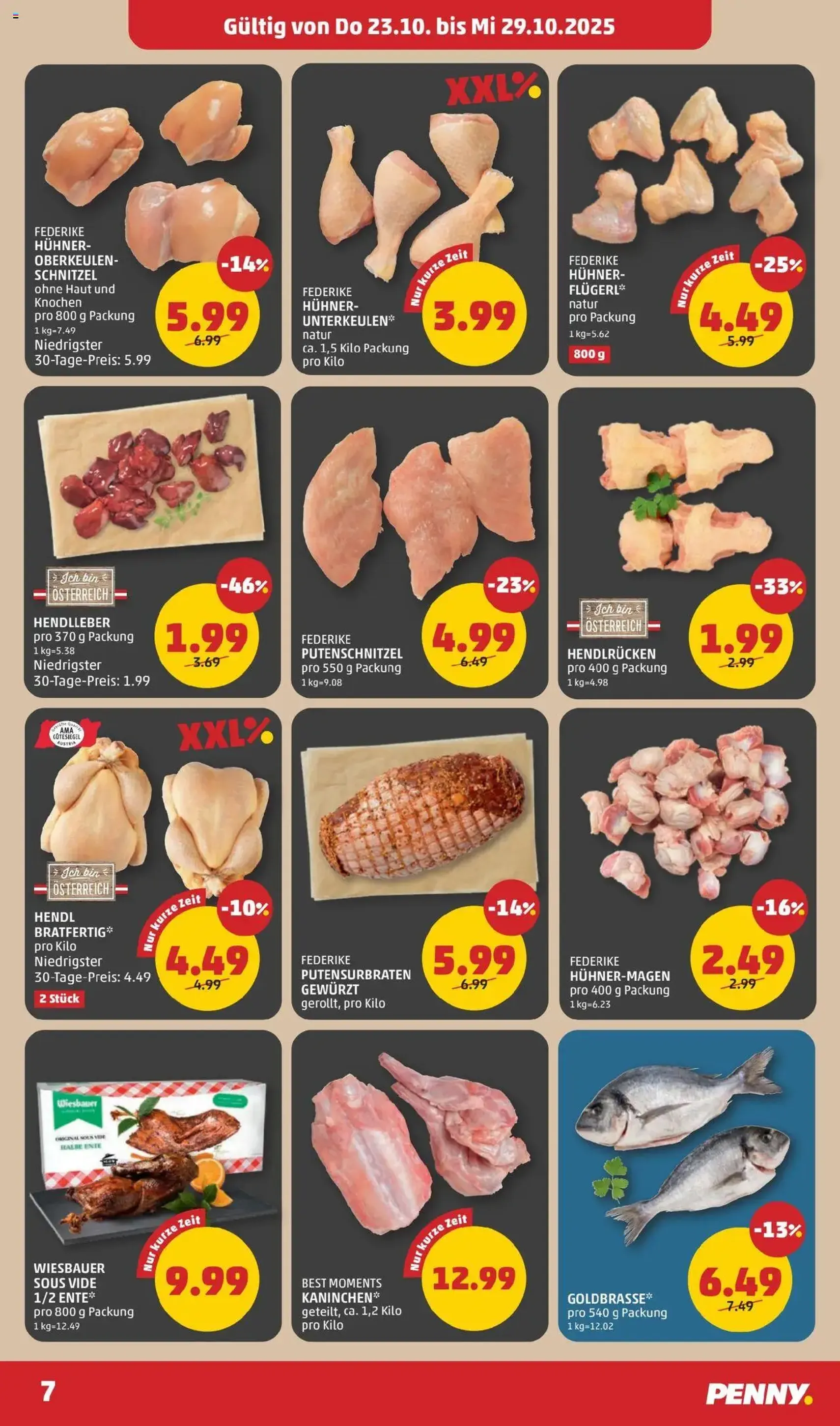 Penny Markt Flugblatt - Gültiger Prospekt ab 23.10.2025, Seite 7 von insgesamt 32 Penny Markt Flugblatt - Gültiger Prospekt ab 23.10.2025, Seite 7 von insgesamt 32