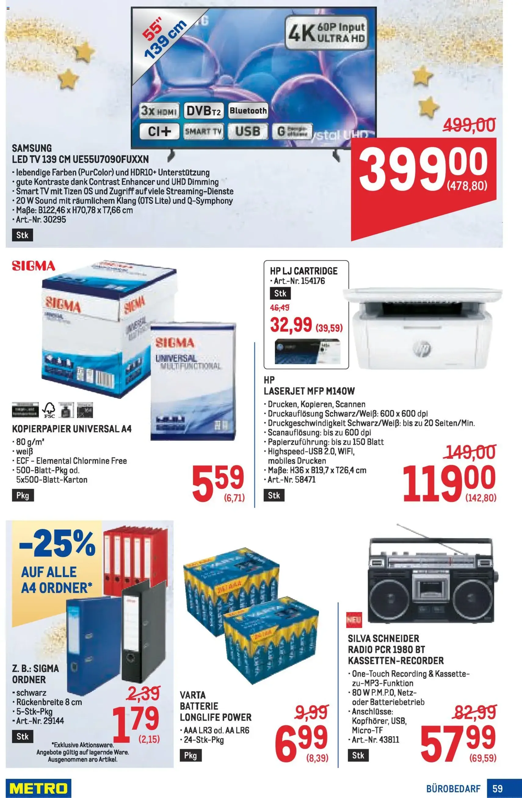 Metro angebote Profi - Gültiger Prospekt ab 27.11.2025, Seite 59 von insgesamt 64