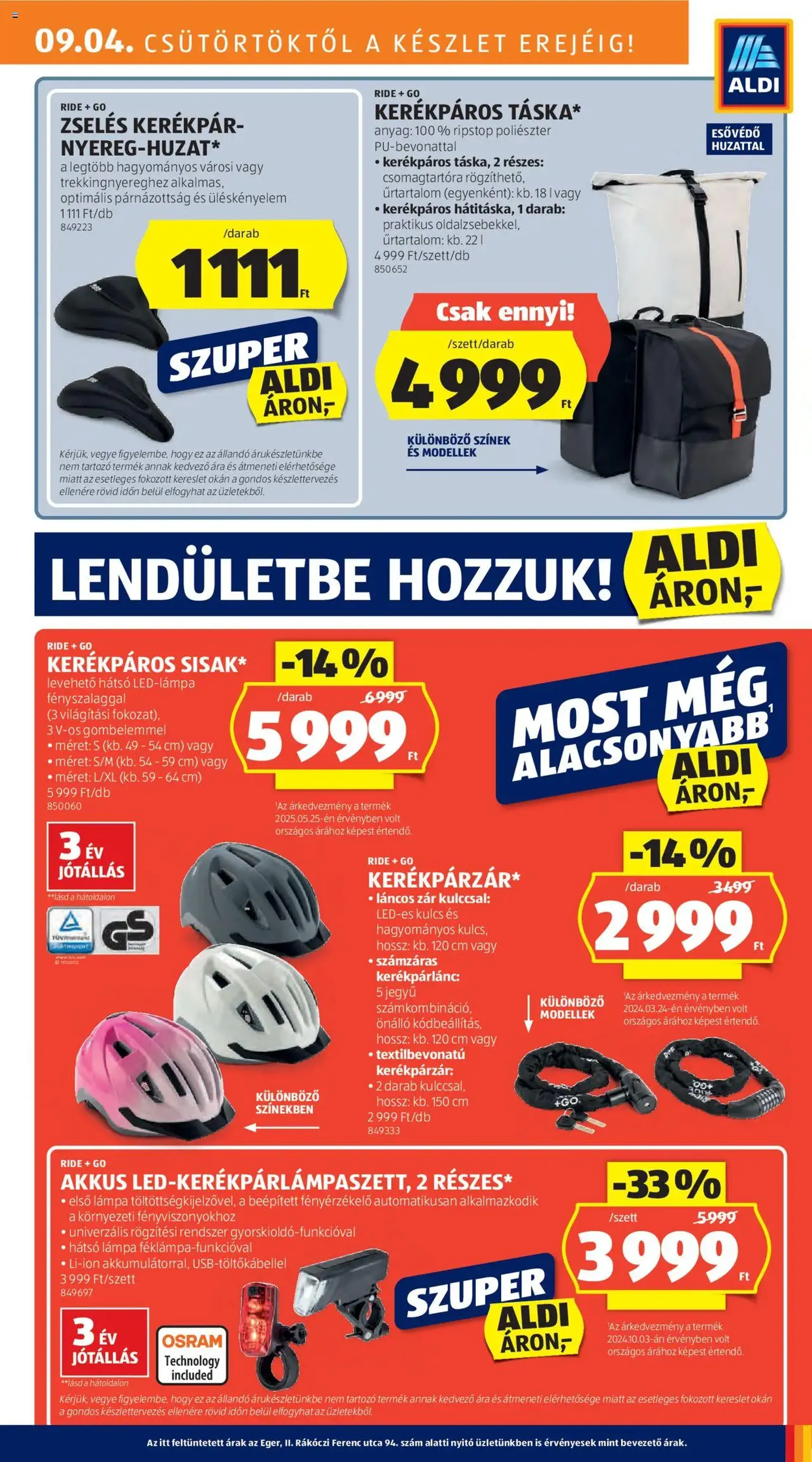 Aldi Akciós újság - 2025.09.04. érvényes szórólap 27 oldal 45 oldalból Aldi Akciós újság - 2025.09.04. érvényes szórólap 27 oldal 45 oldalból