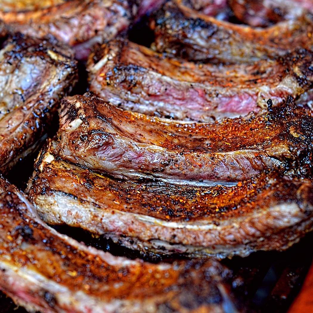 Autentiche costine di manzo coreane al barbecue