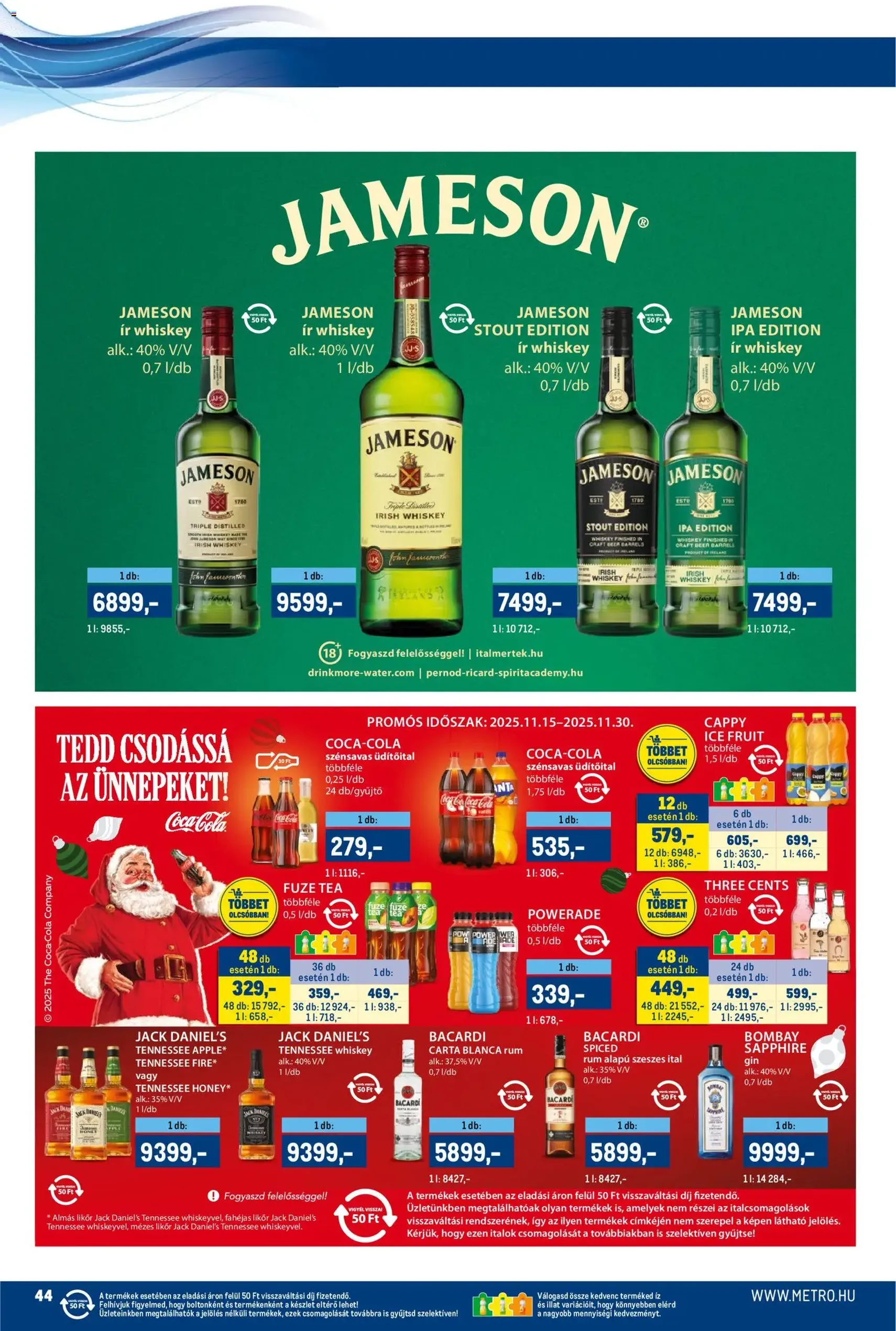 Metro Akciós újság - 2025.11.15. érvényes szórólap 44 oldal 55 oldalból