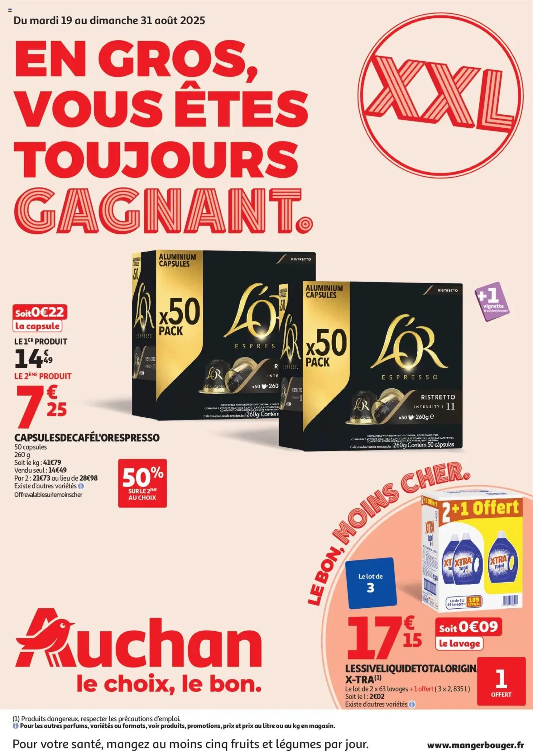 Auchan prospectus - brochure valable à partir du 19/08/2025, page 1 sur 46 Auchan prospectus - brochure valable à partir du 19/08/2025, page 1 sur 46
