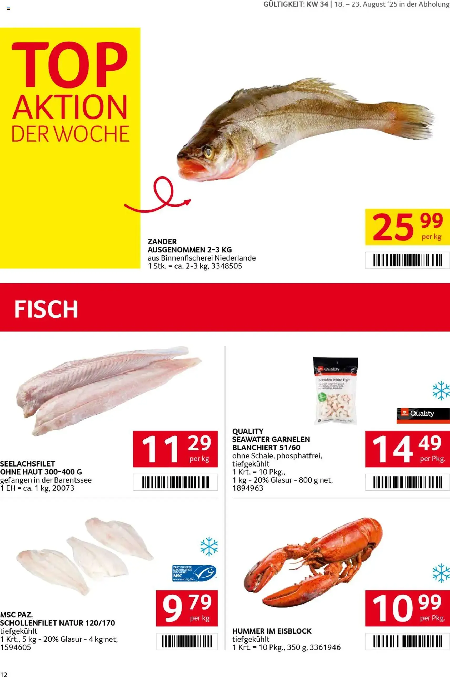 Transgourmet Flugblatt - Gültiger Prospekt ab 17.08.2025, Seite 12 von insgesamt 27