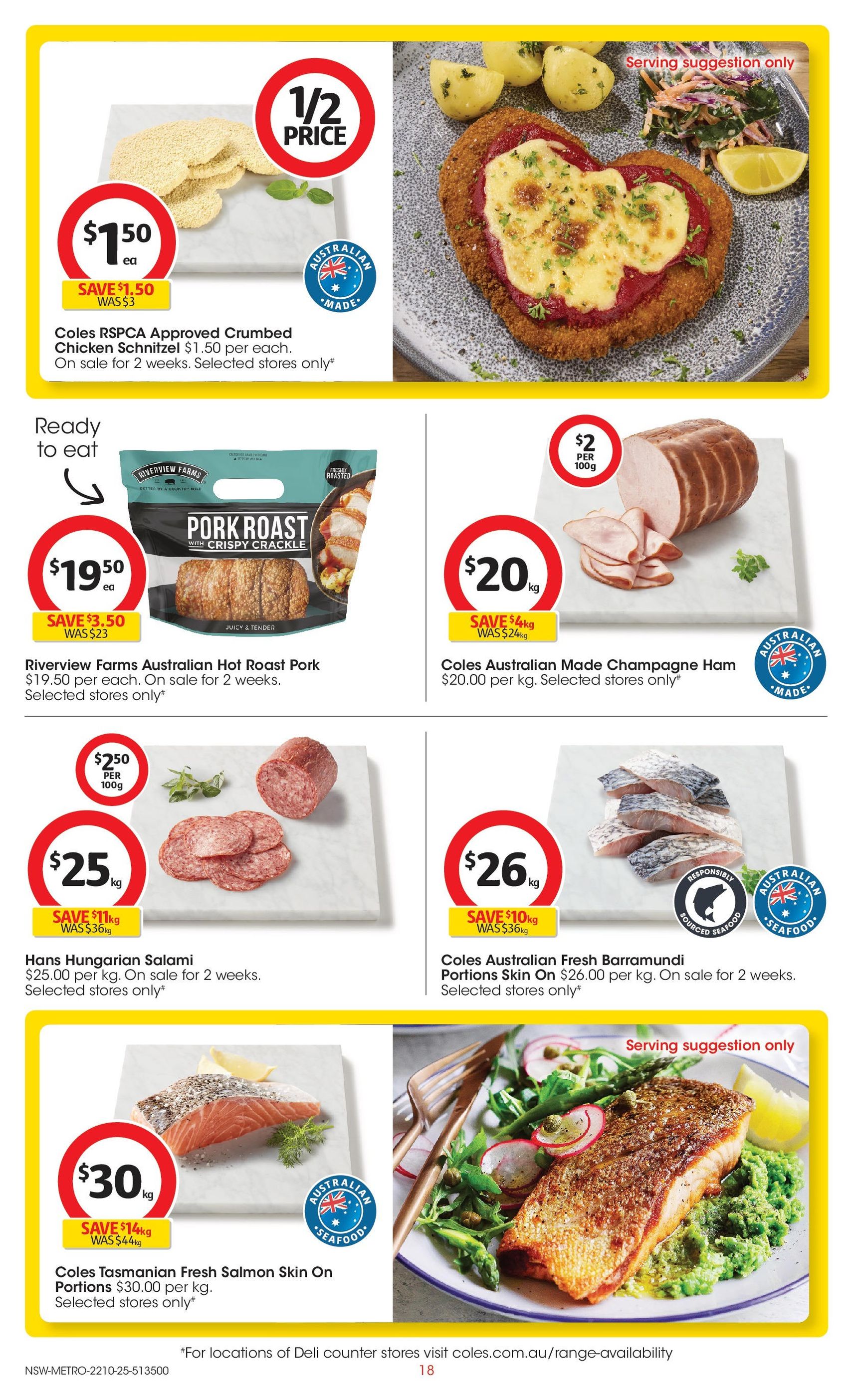 Coles Catalogue NSW - valid flyer from 22/10/2025, page 18 of 47 Coles Catalogue NSW - valid flyer from 22/10/2025, page 18 of 47