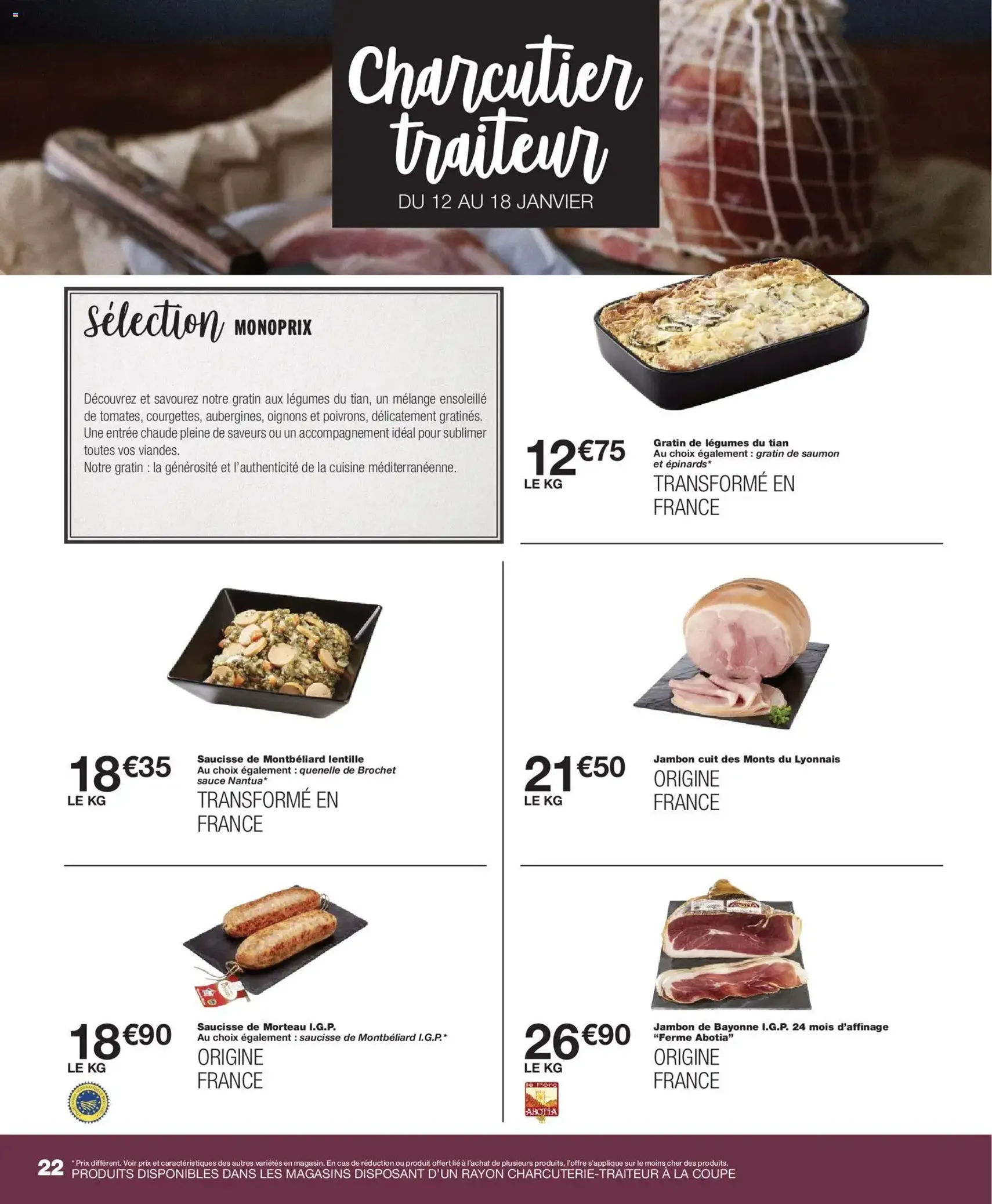 Monoprix catalogue - brochure valable à partir du 01/01/2026, page 22 sur 69