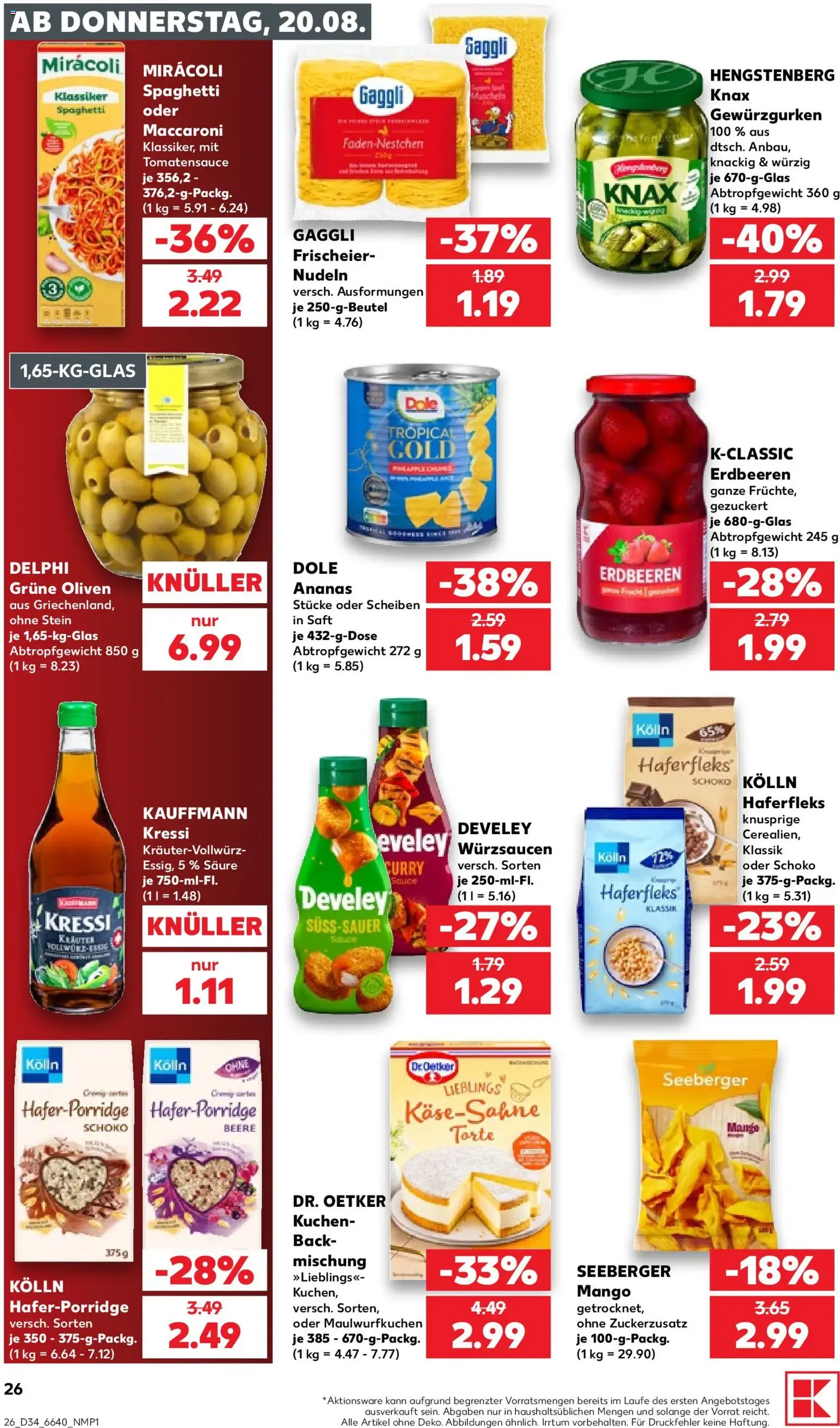 Kaufland Prospekt - Gültiger Prospekt ab 20.08.2026, Seite 26 von insgesamt 52