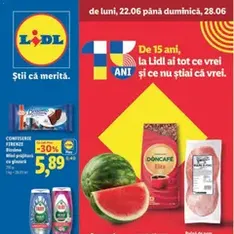 Lidl Catalog - previzualizare cataloage valabilă începând cu 22.06.2026