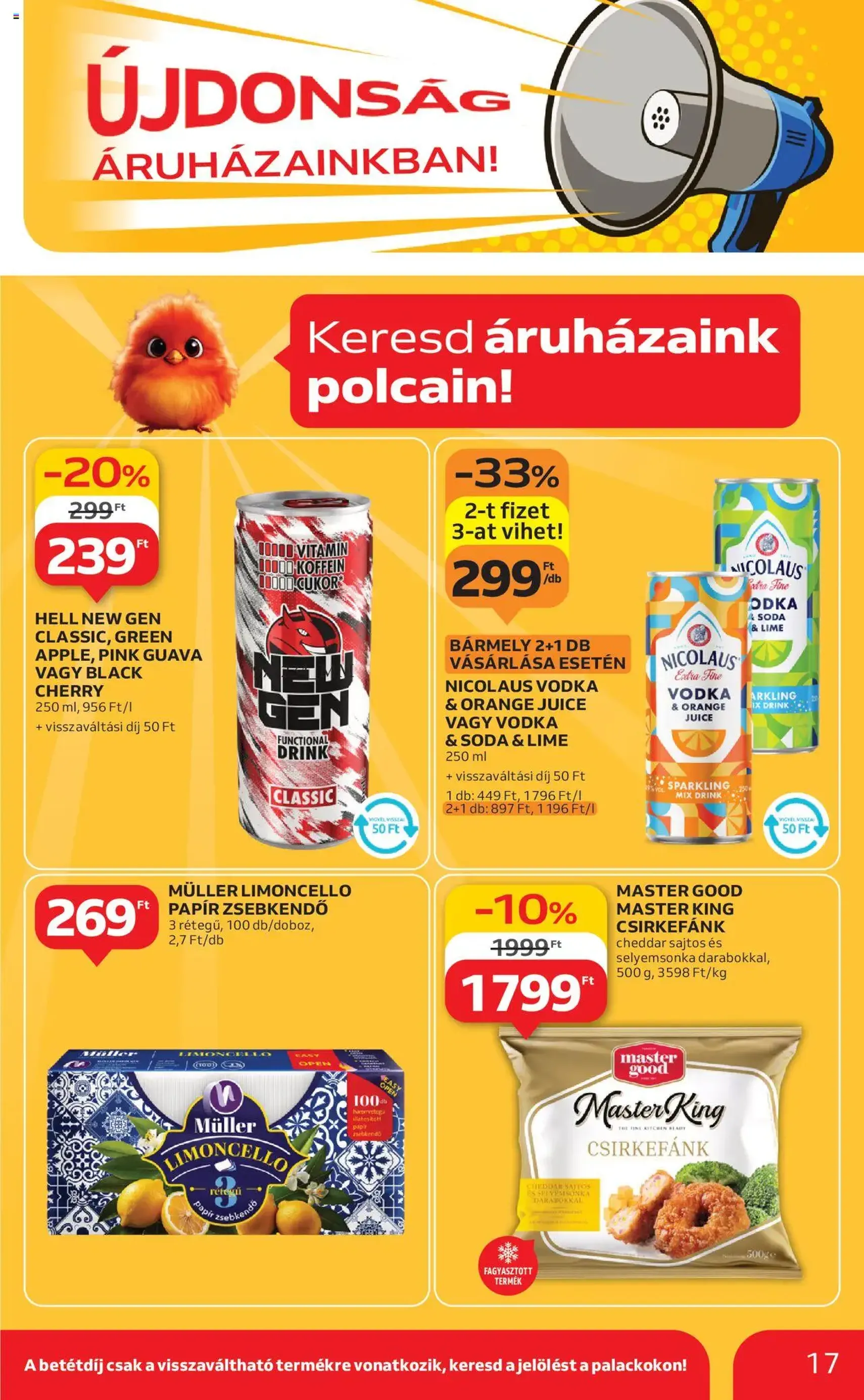 Auchan Akciós újság - 2025.08.07. érvényes szórólap 17 oldal 54 oldalból Auchan Akciós újság - 2025.08.07. érvényes szórólap 17 oldal 54 oldalból