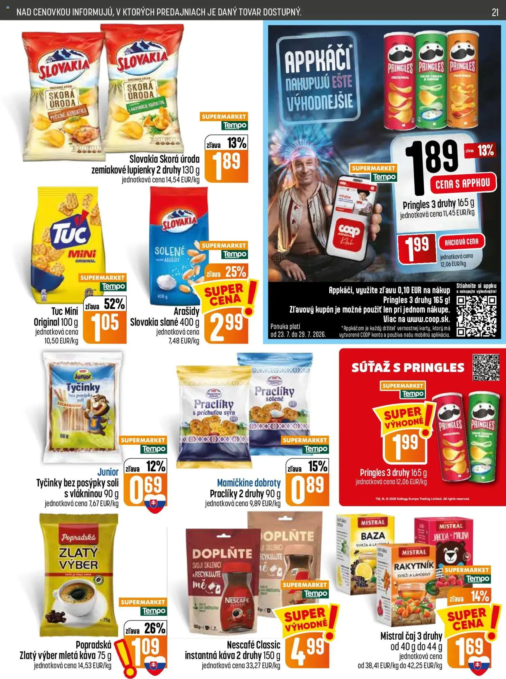 COOP Jednota leták - platný leták od 23.07.2026 strana 21 z 28