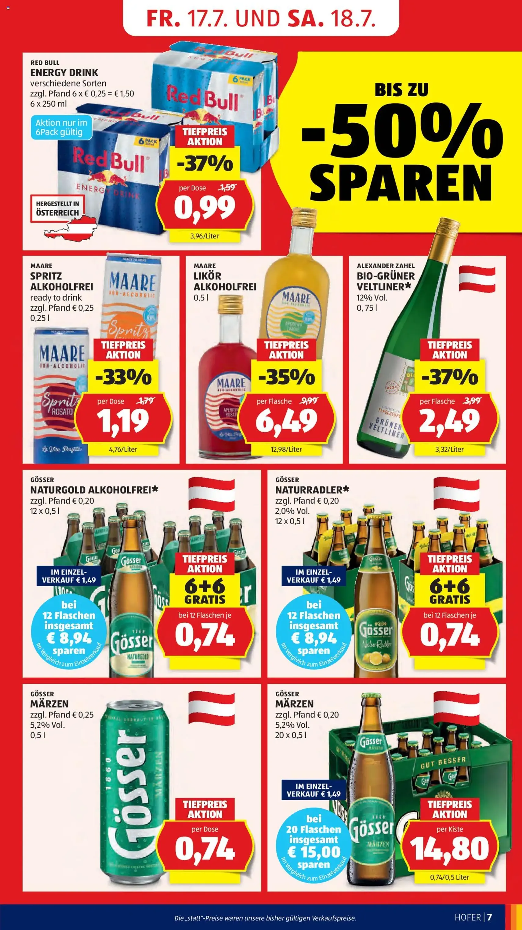 Hofer Flugblatt - Gültiger Prospekt ab 17.07.2026, Seite 11 von insgesamt 46