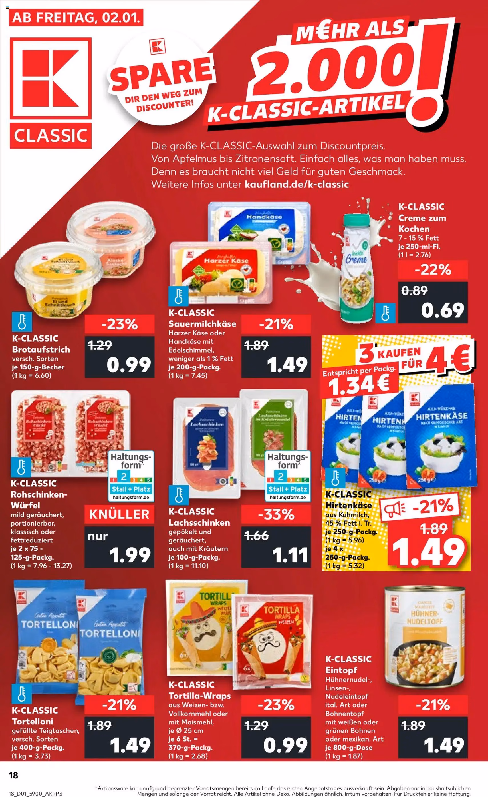 Kaufland Prospekt - Gültiger Prospekt ab 02.01.2026, Seite 18 von insgesamt 59