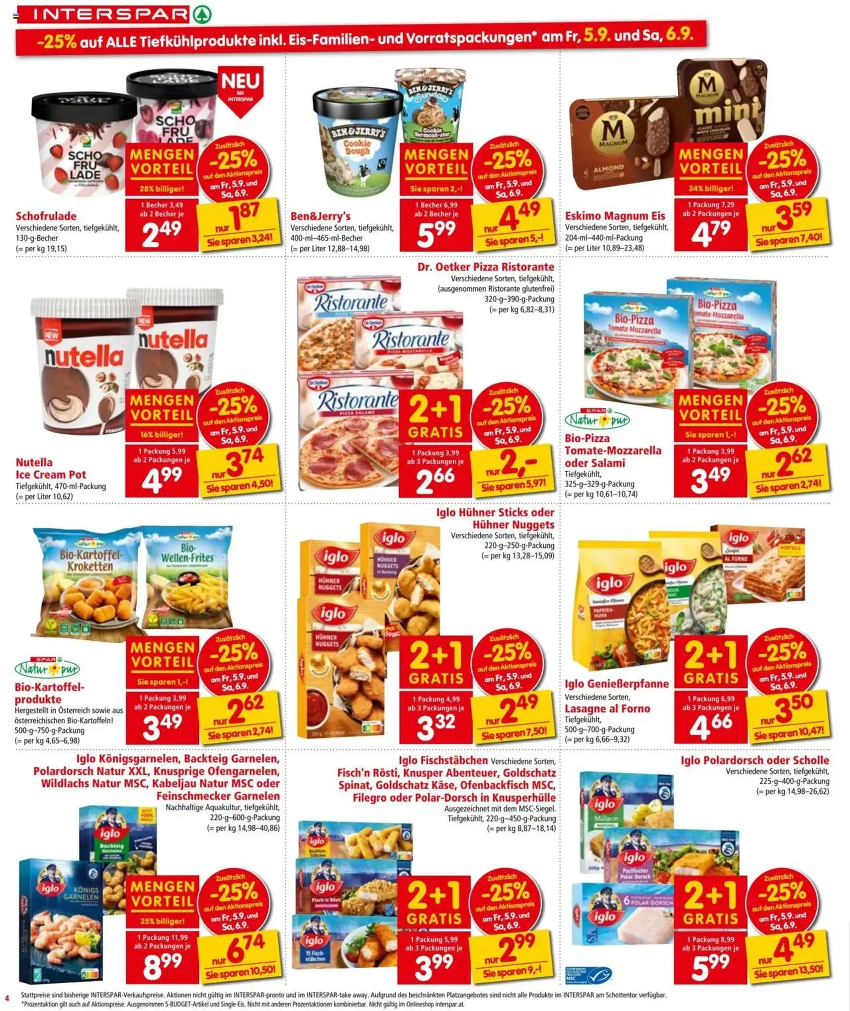 Interspar Flugblatt - Gültiger Prospekt ab 04.09.2025, Seite 4 von insgesamt 16 Interspar Flugblatt - Gültiger Prospekt ab 04.09.2025, Seite 4 von insgesamt 16