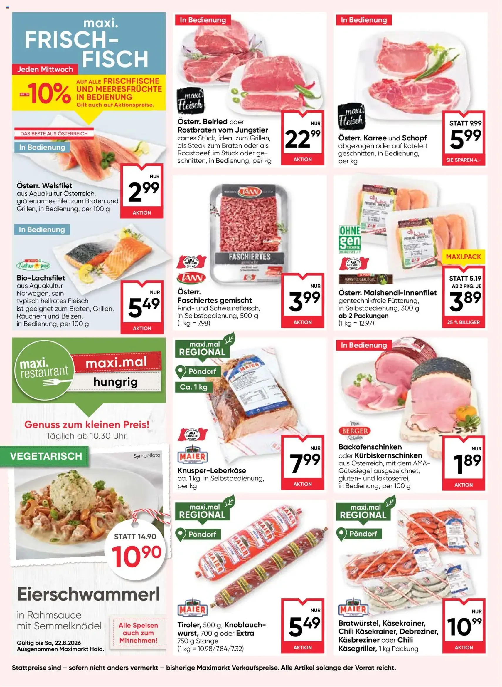 Maximarkt Flugblatt - Gültiger Prospekt ab 13.08.2026, Seite 8 von insgesamt 24