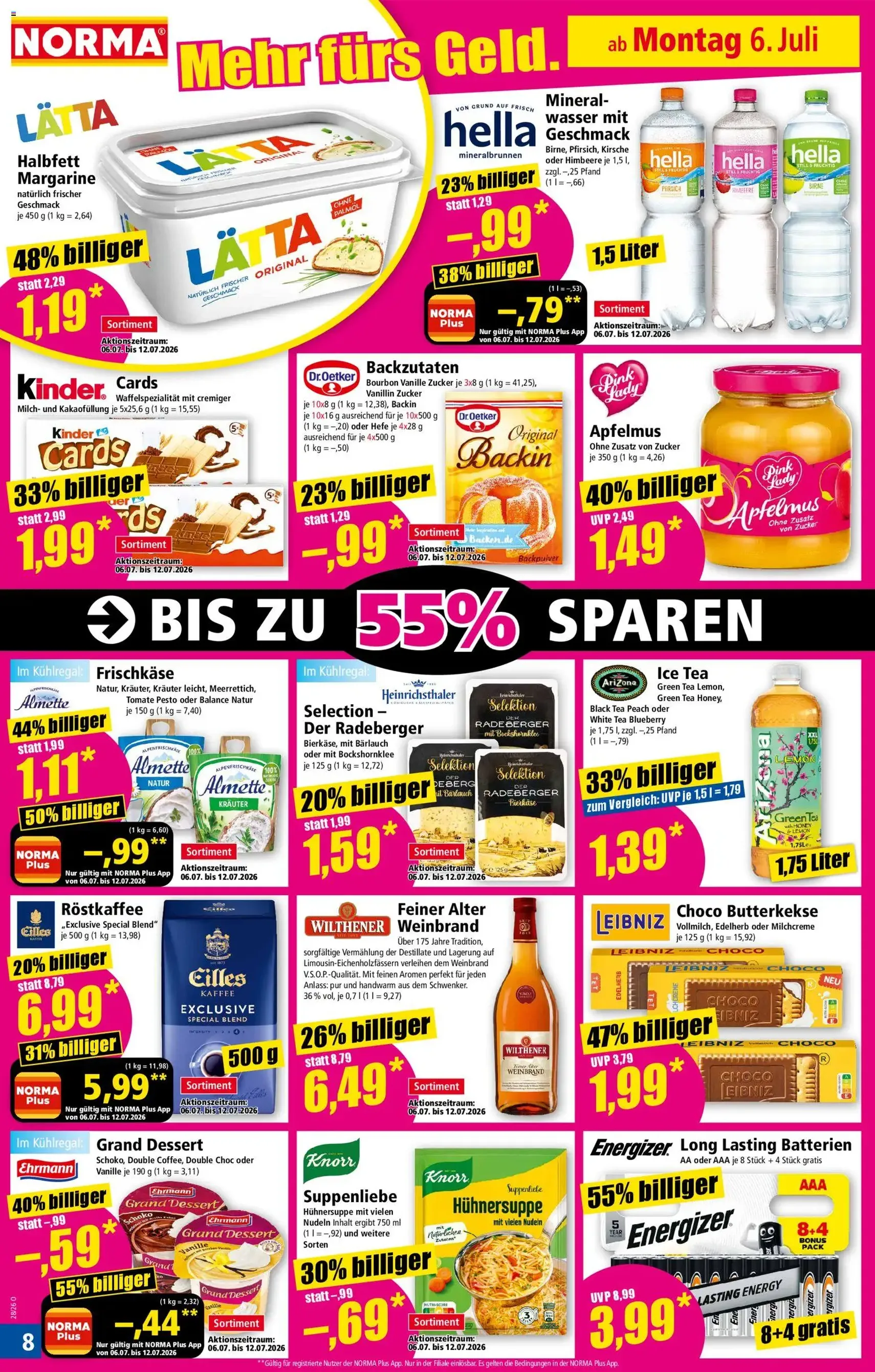 Norma Prospekt - Gültiger Prospekt ab 06.07.2026, Seite 8 von insgesamt 21