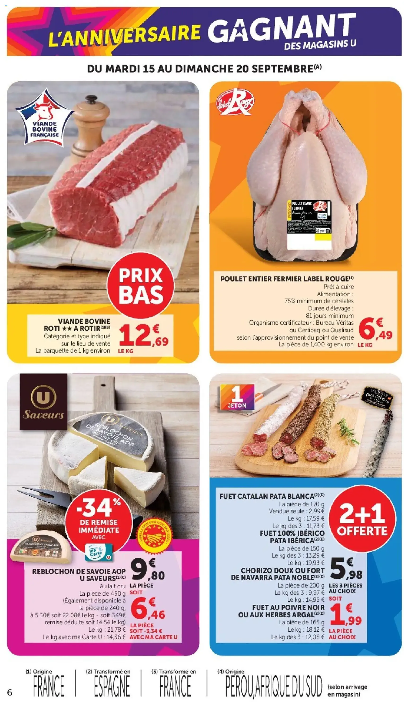 U Express - Anniversaire gagnant des Magasins U - brochure valable à partir du 15/09/2026, page 6 sur 24
