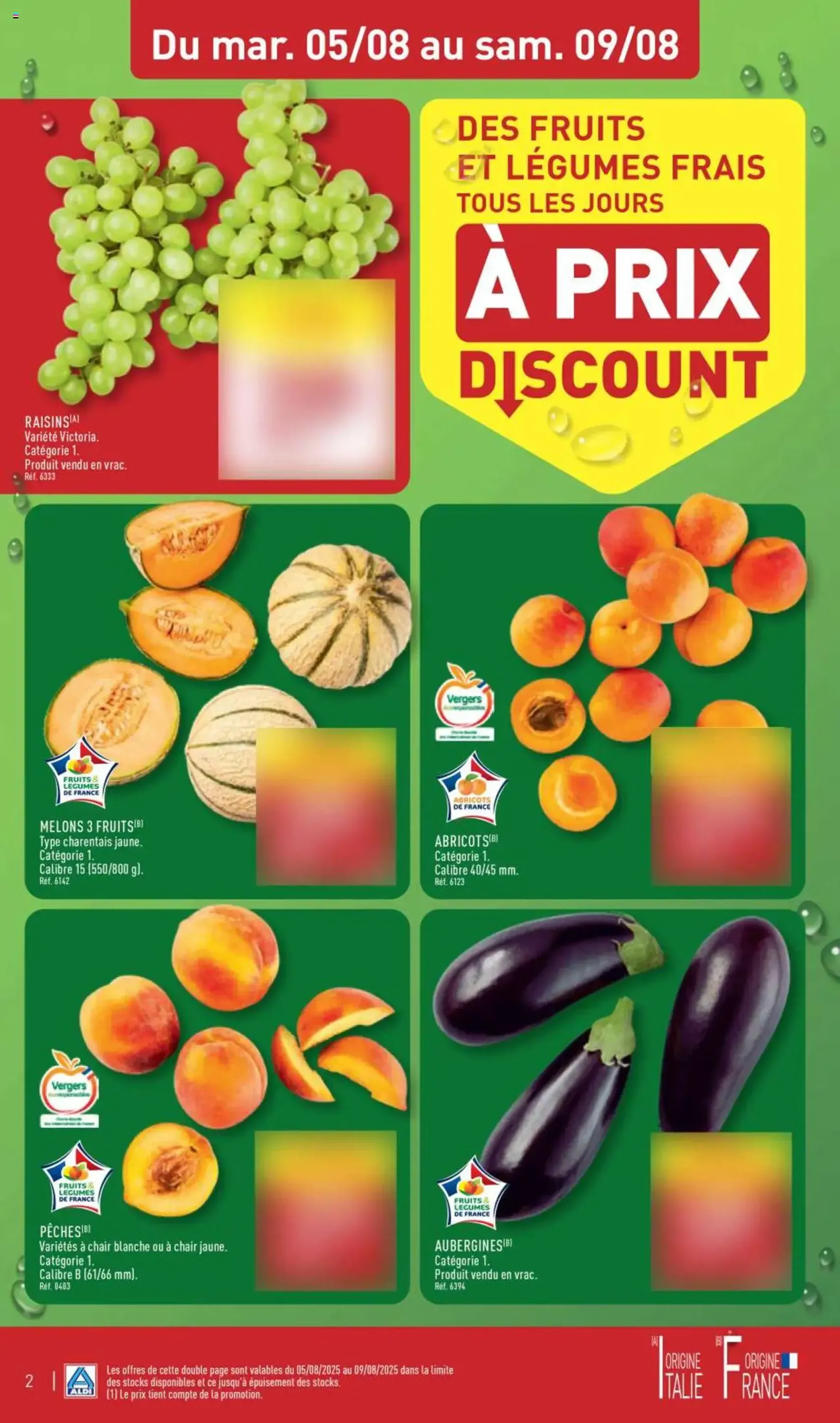 Aldi catalogue semaine 32 - brochure valable à partir du 05/08/2025, page 4 sur 41 Aldi catalogue semaine 32 - brochure valable à partir du 05/08/2025, page 4 sur 41