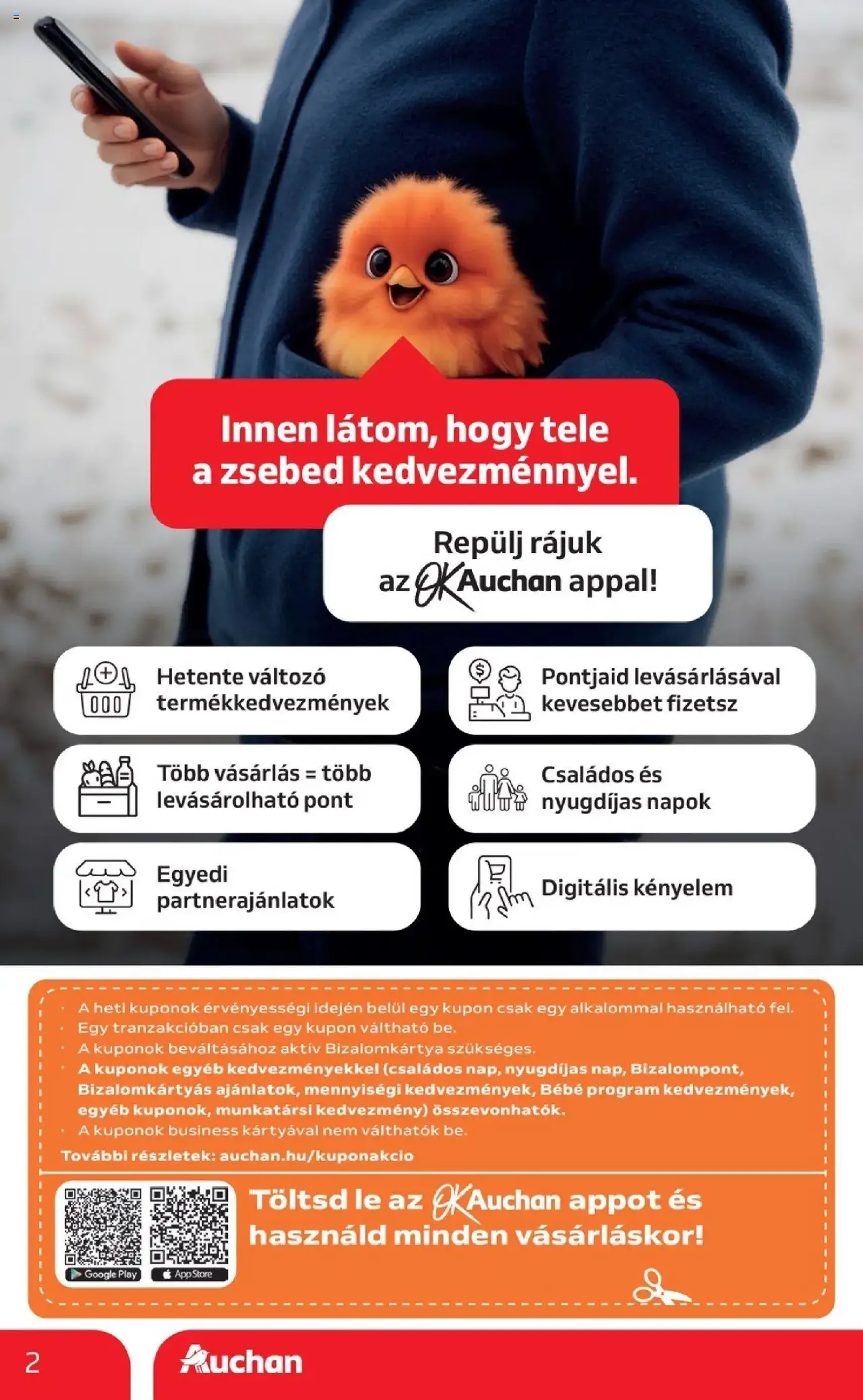 Auchan Akciós újság - 2025.09.18. érvényes szórólap 2 oldal 26 oldalból Auchan Akciós újság - 2025.09.18. érvényes szórólap 2 oldal 26 oldalból
