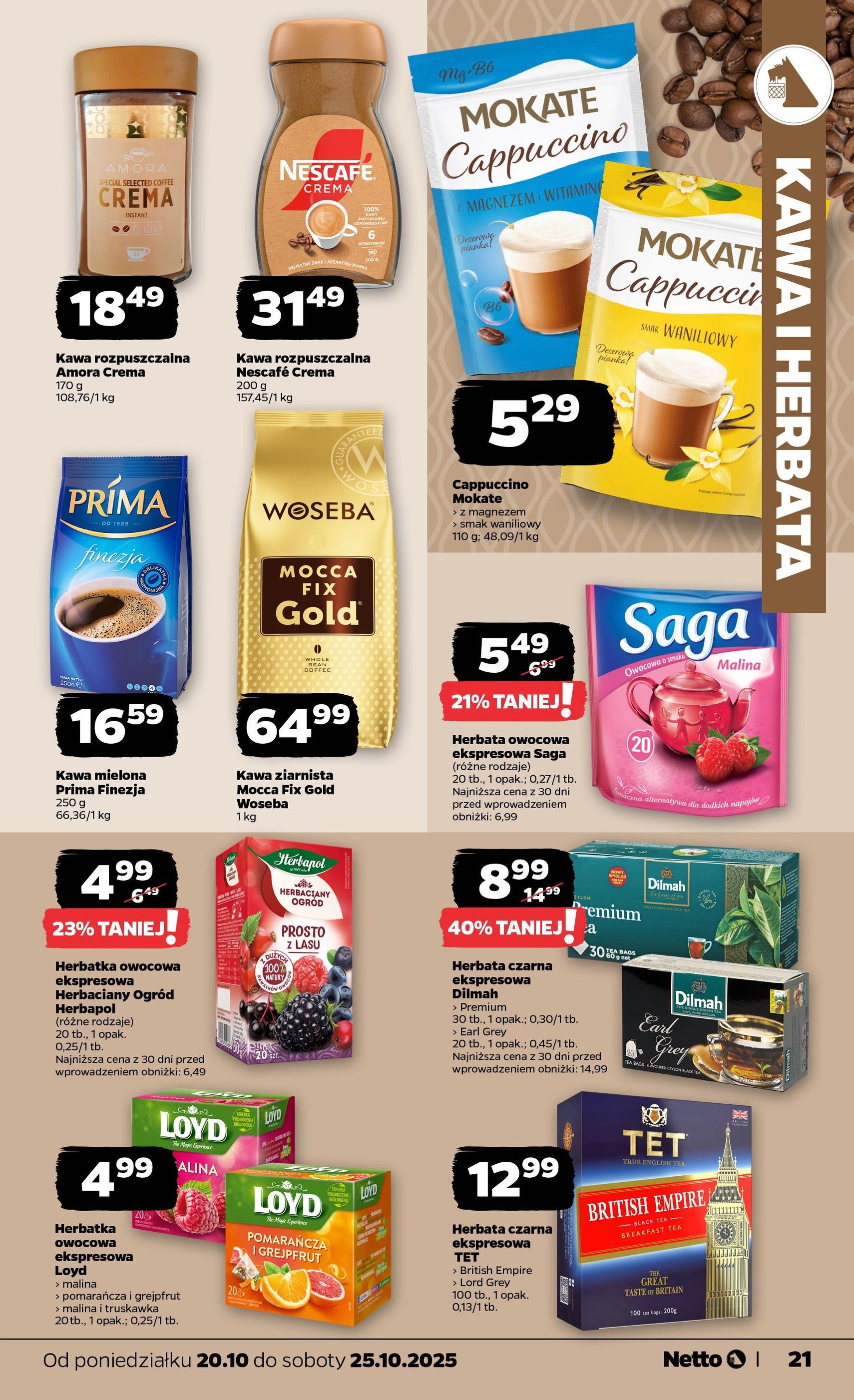Netto gazetka - Spożywcza - ważny gazetka od 20.10.2025 strona 21 z 34 Netto gazetka - Spożywcza - ważny gazetka od 20.10.2025 strona 21 z 34
