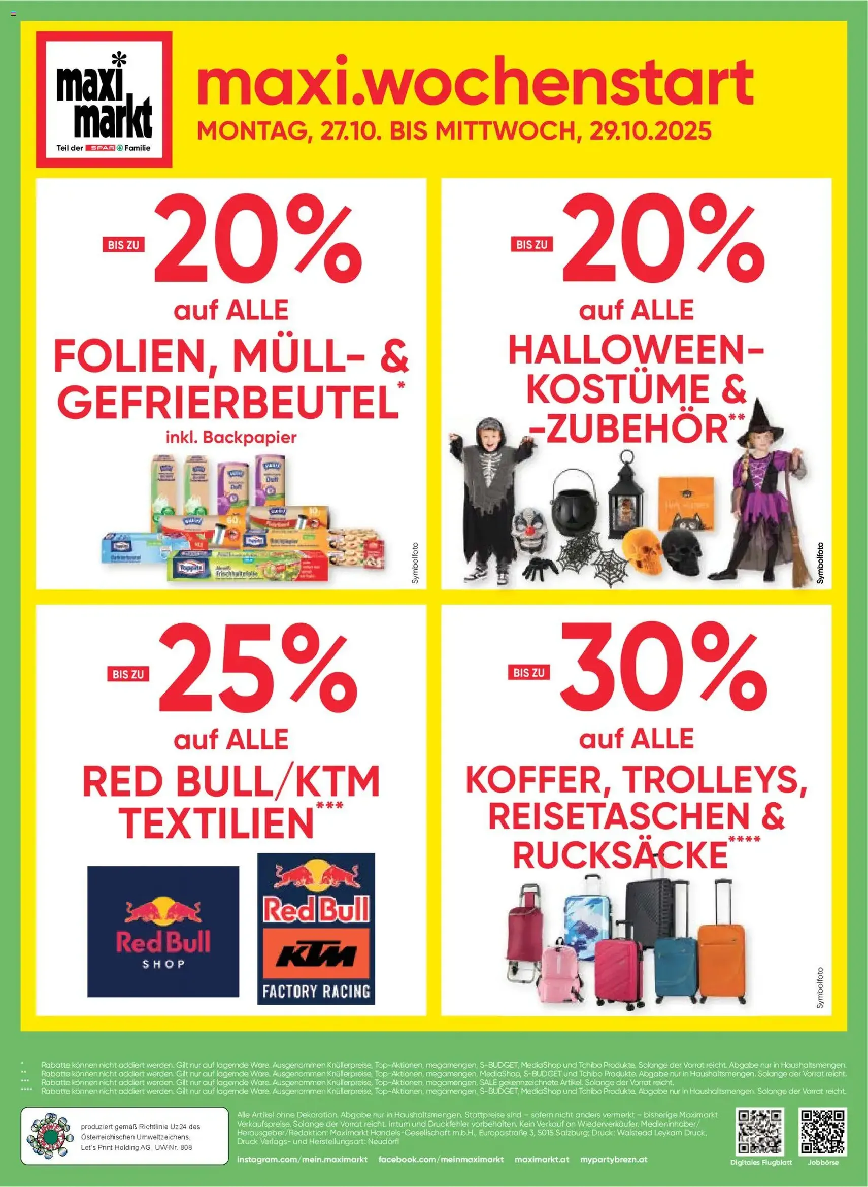 Maximarkt Flugblatt - Gültiger Prospekt ab 23.10.2025, Seite 24 von insgesamt 24 Maximarkt Flugblatt - Gültiger Prospekt ab 23.10.2025, Seite 24 von insgesamt 24