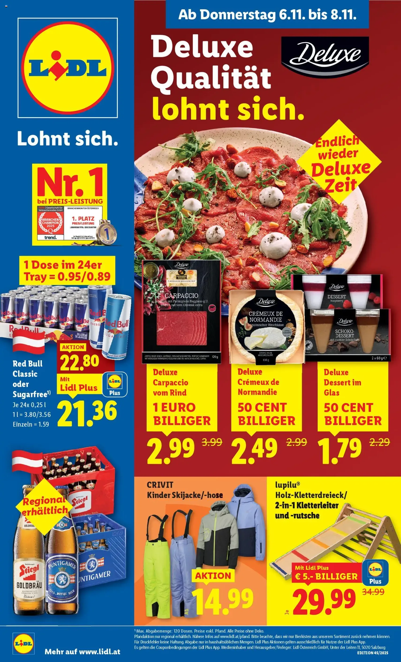 Lidl Flugblatt - Gültiger Prospekt ab 06.11.2025, Seite 1 von insgesamt 45